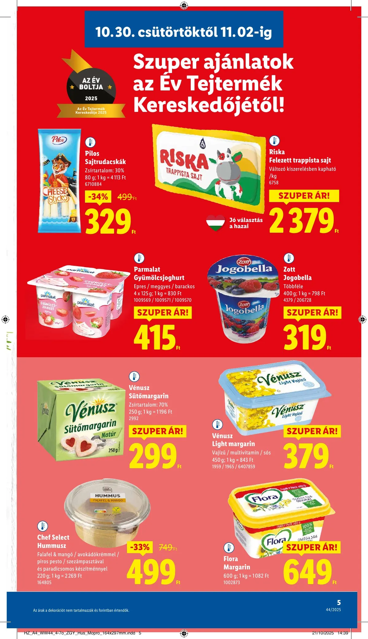 Lidl akciós újság 10.30–11.05 – 5. oldal