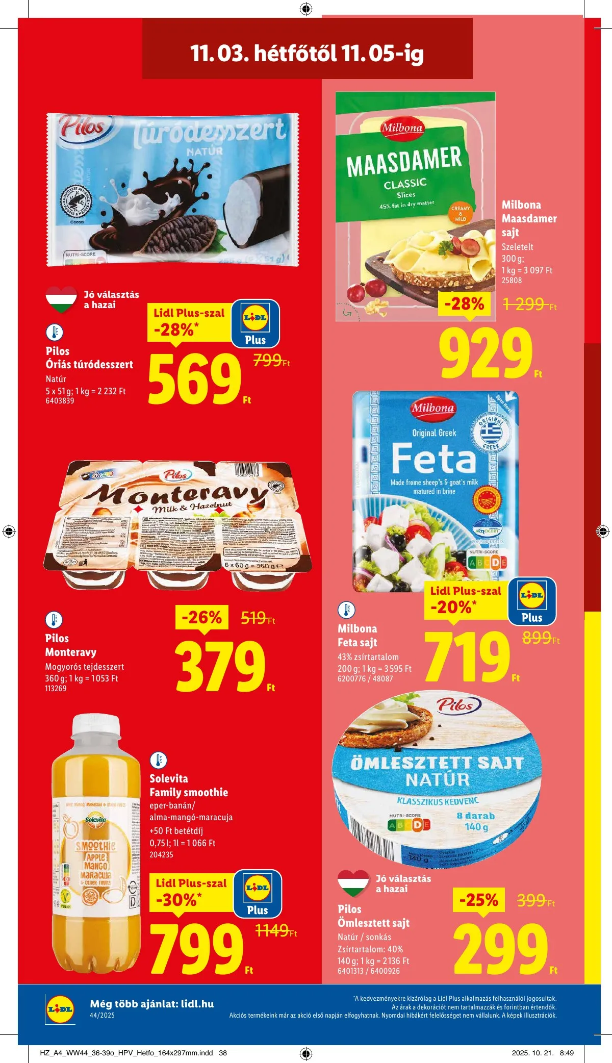 Lidl akciós újság 10.30–11.05 – 50. oldal