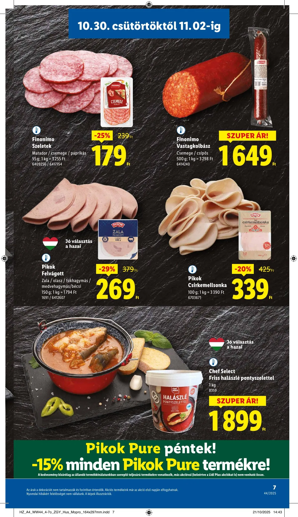 Lidl akciós újság 10.30–11.05 – 7. oldal