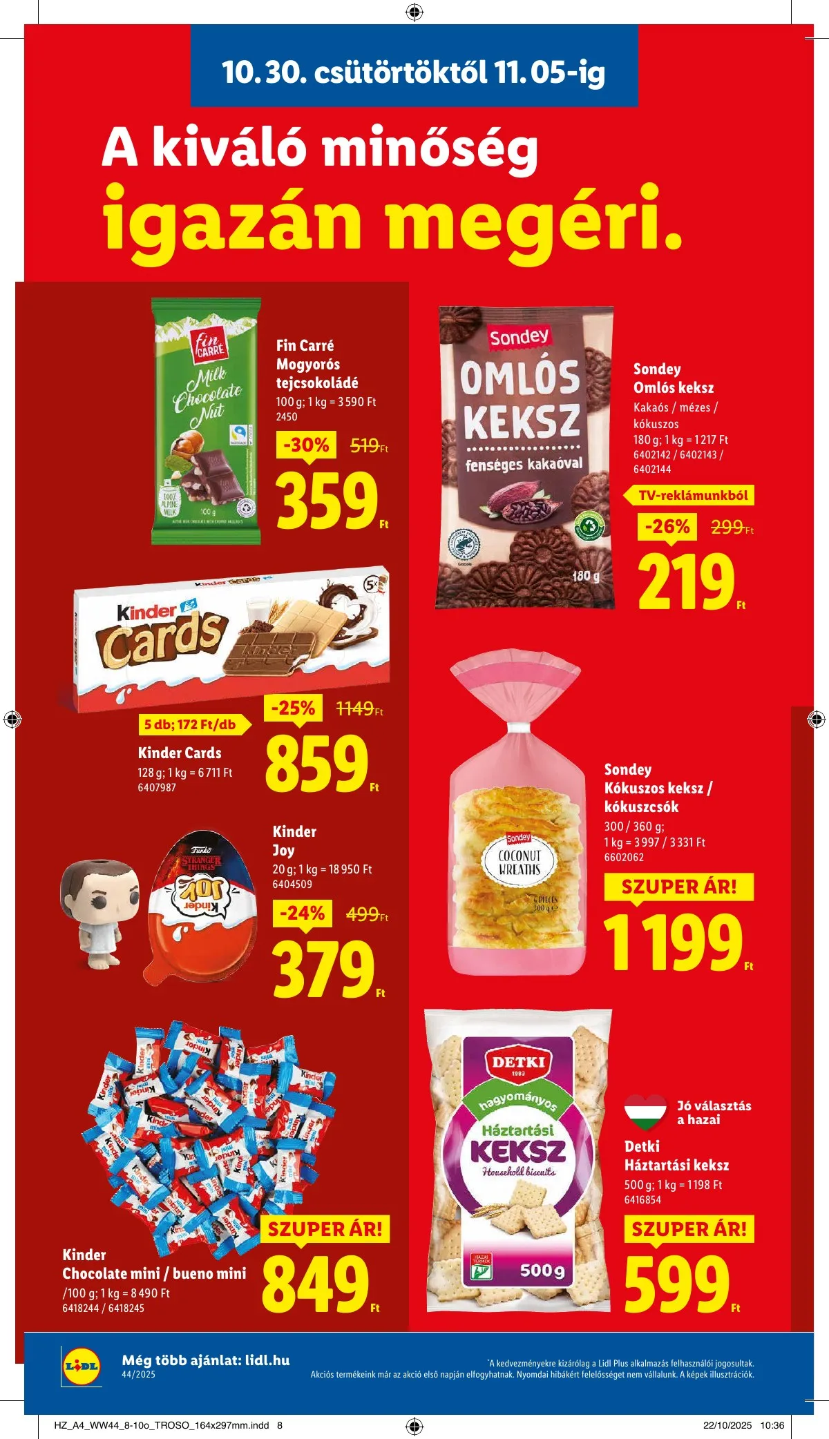 Lidl akciós újság 10.30–11.05 – 8. oldal