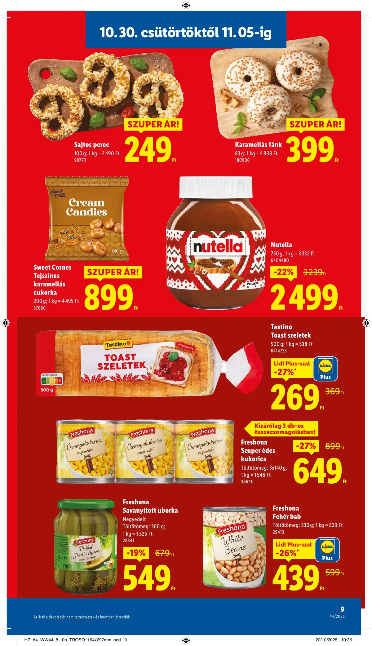 Lidl akciós újság 10.30–11.05 – 9. oldal