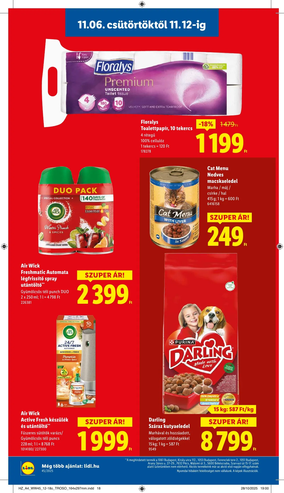Lidl akciós újság 11.06–11.12 – 18. oldal