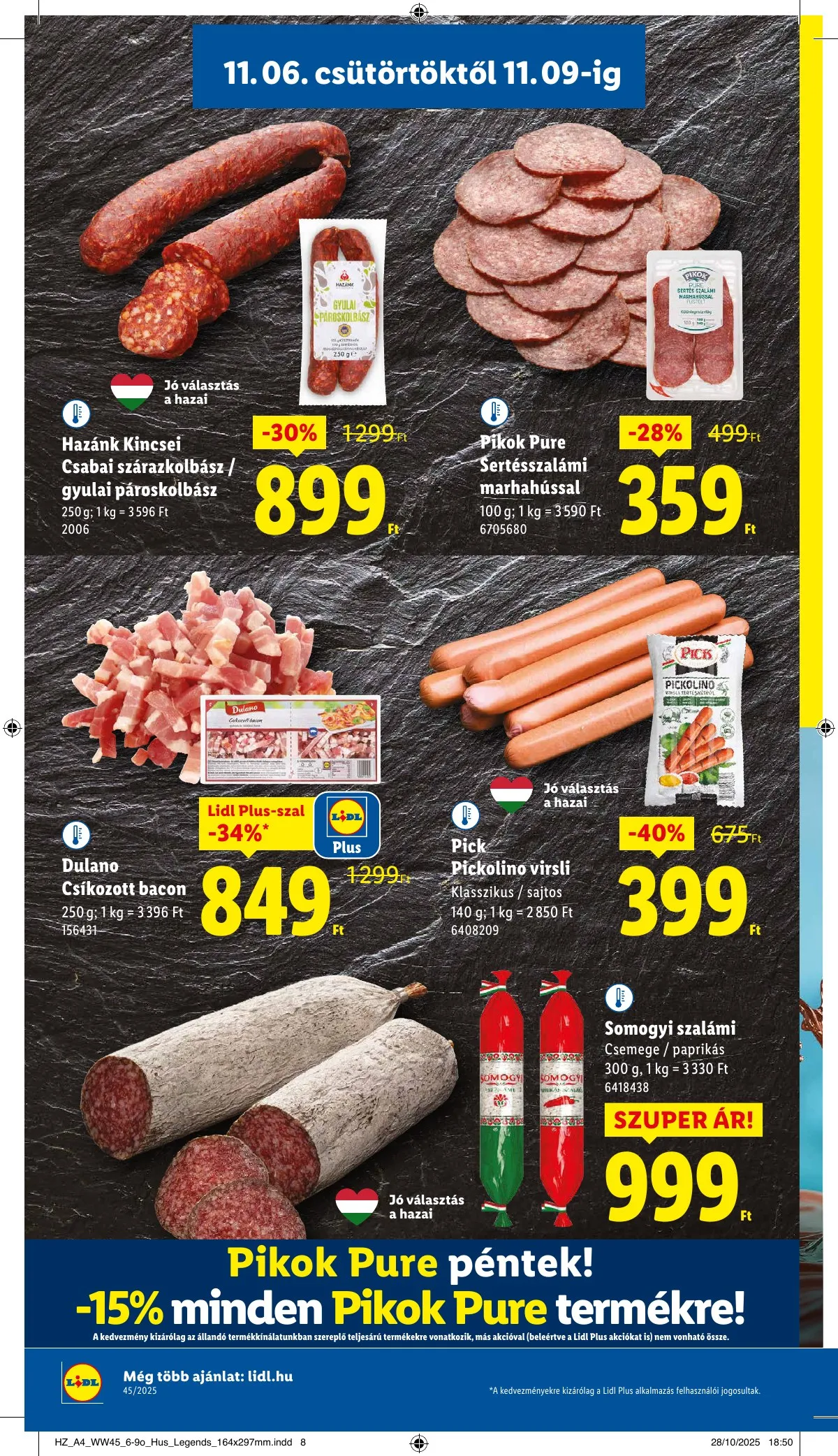 Lidl akciós újság 11.06–11.12 – 8. oldal