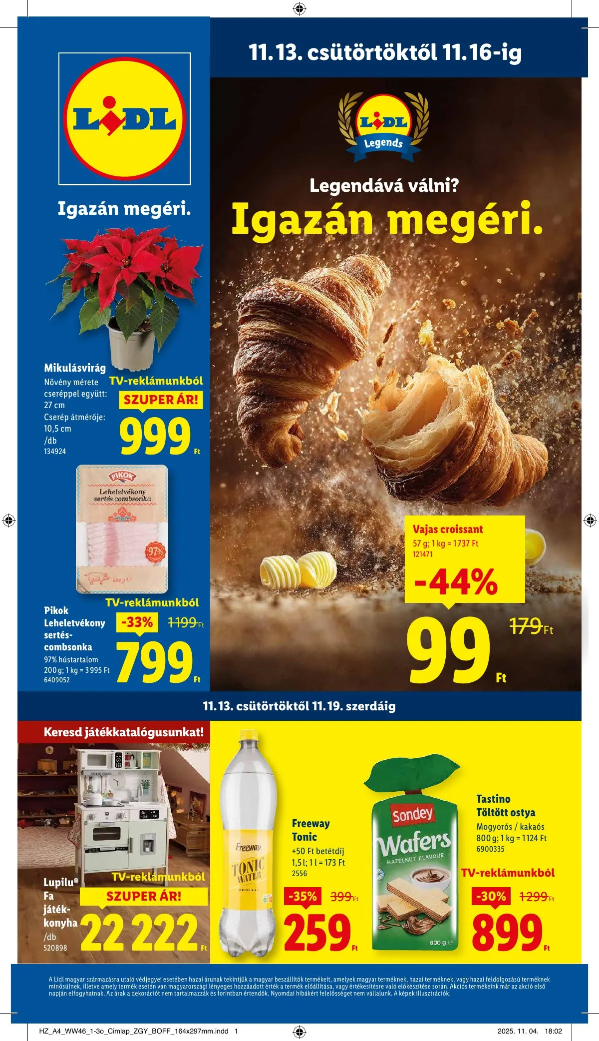 Lidl akciós újság 11.13–11.19