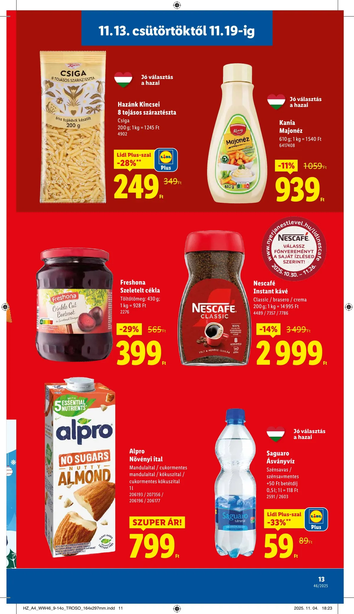 Lidl akciós újság 11.13–11.19 – 13. oldal