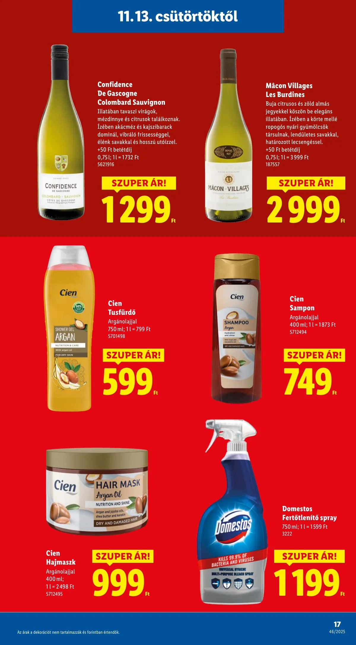 Lidl akciós újság 11.13–11.19 – 17. oldal