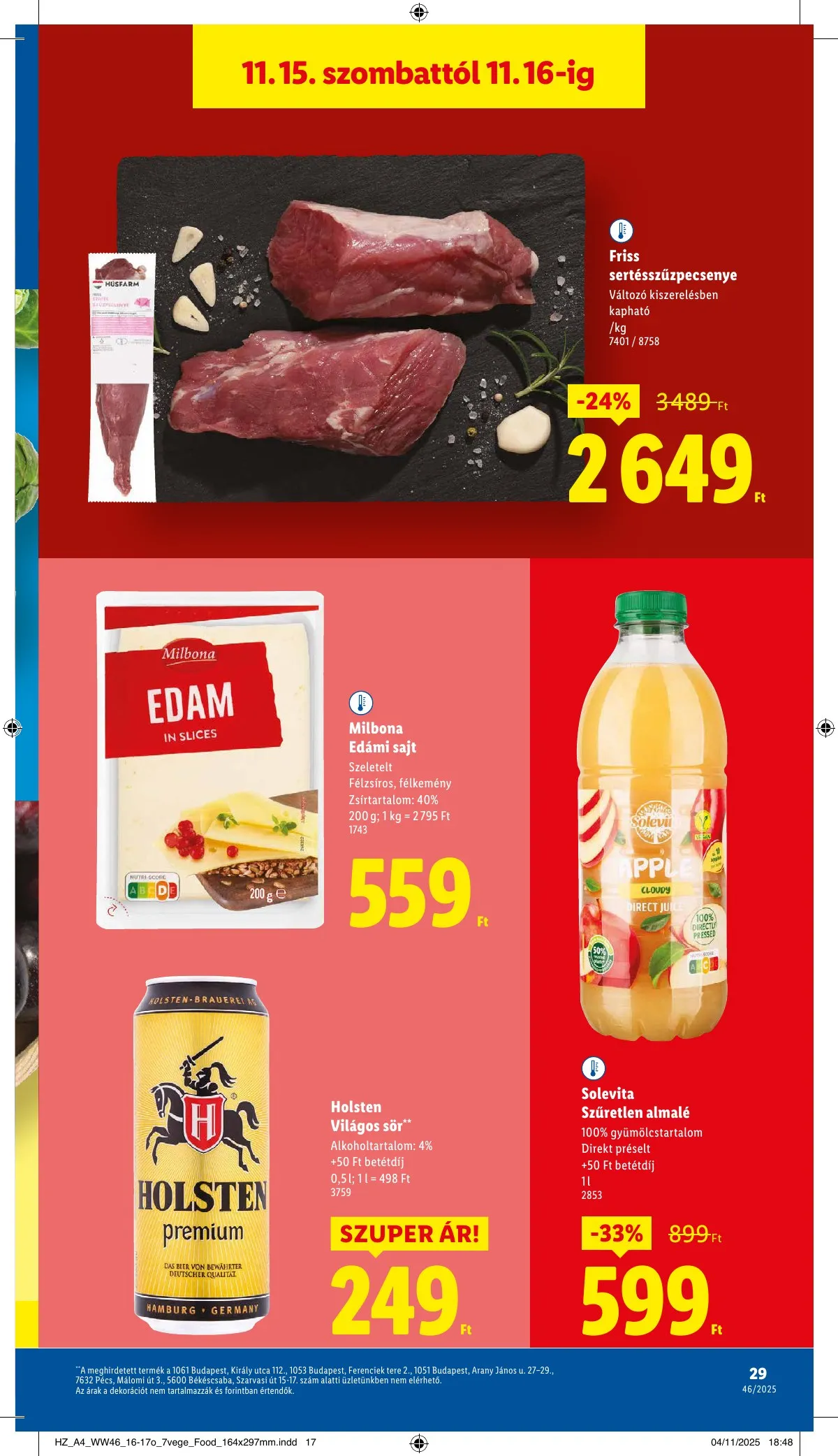 Lidl akciós újság 11.13–11.19 – 29. oldal