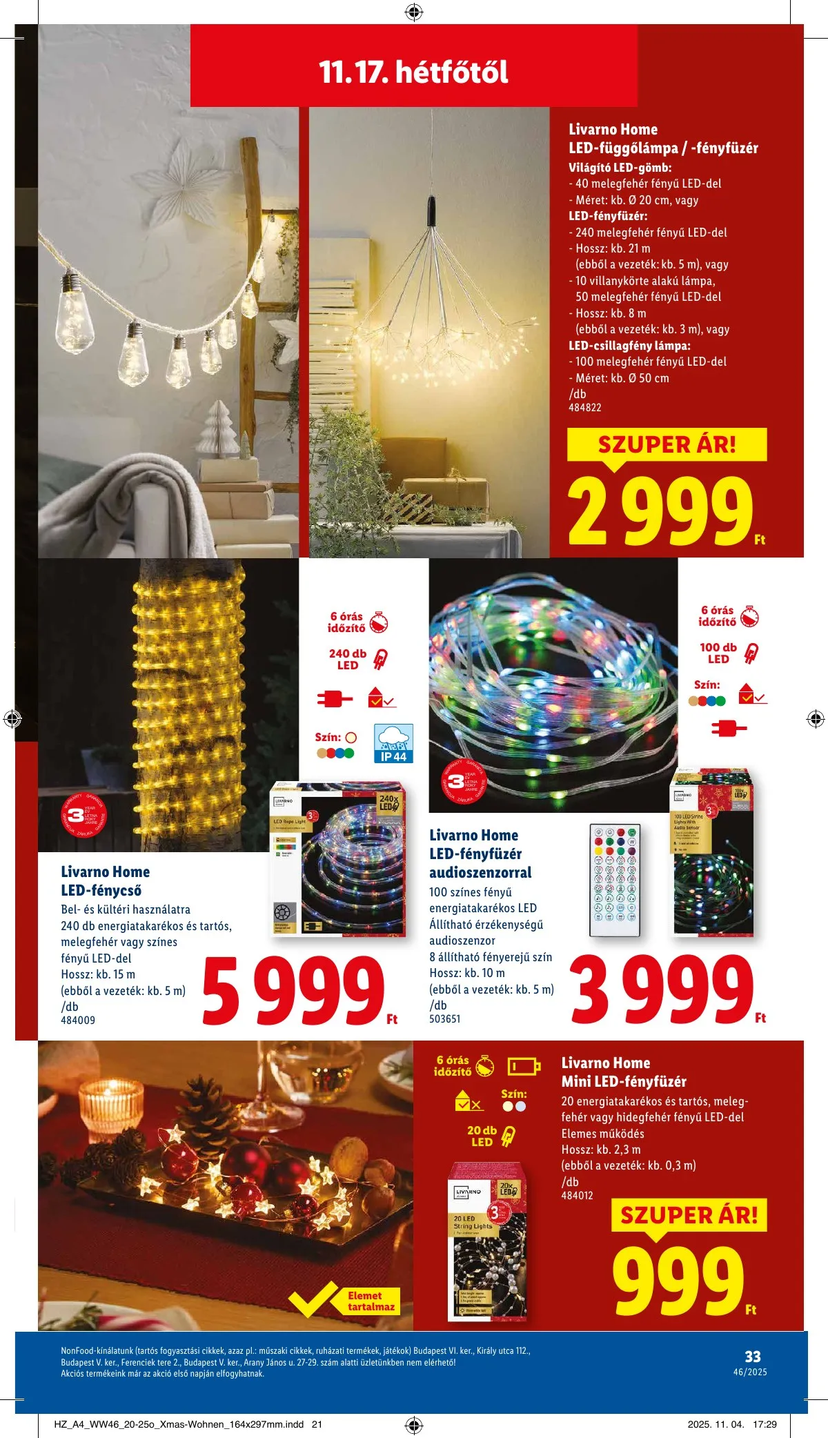 Lidl akciós újság 11.13–11.19 – 33. oldal