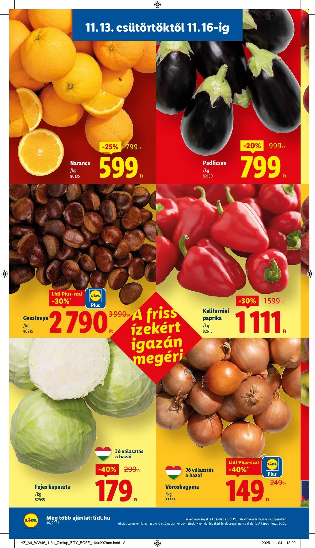 Lidl akciós újság 11.13–11.19 – 4. oldal