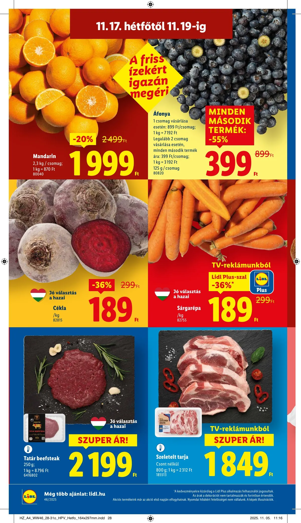 Lidl akciós újság 11.13–11.19 – 40. oldal