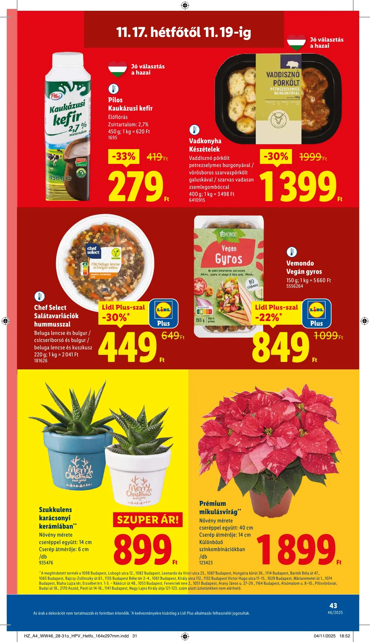Lidl akciós újság 11.13–11.19 – 43. oldal