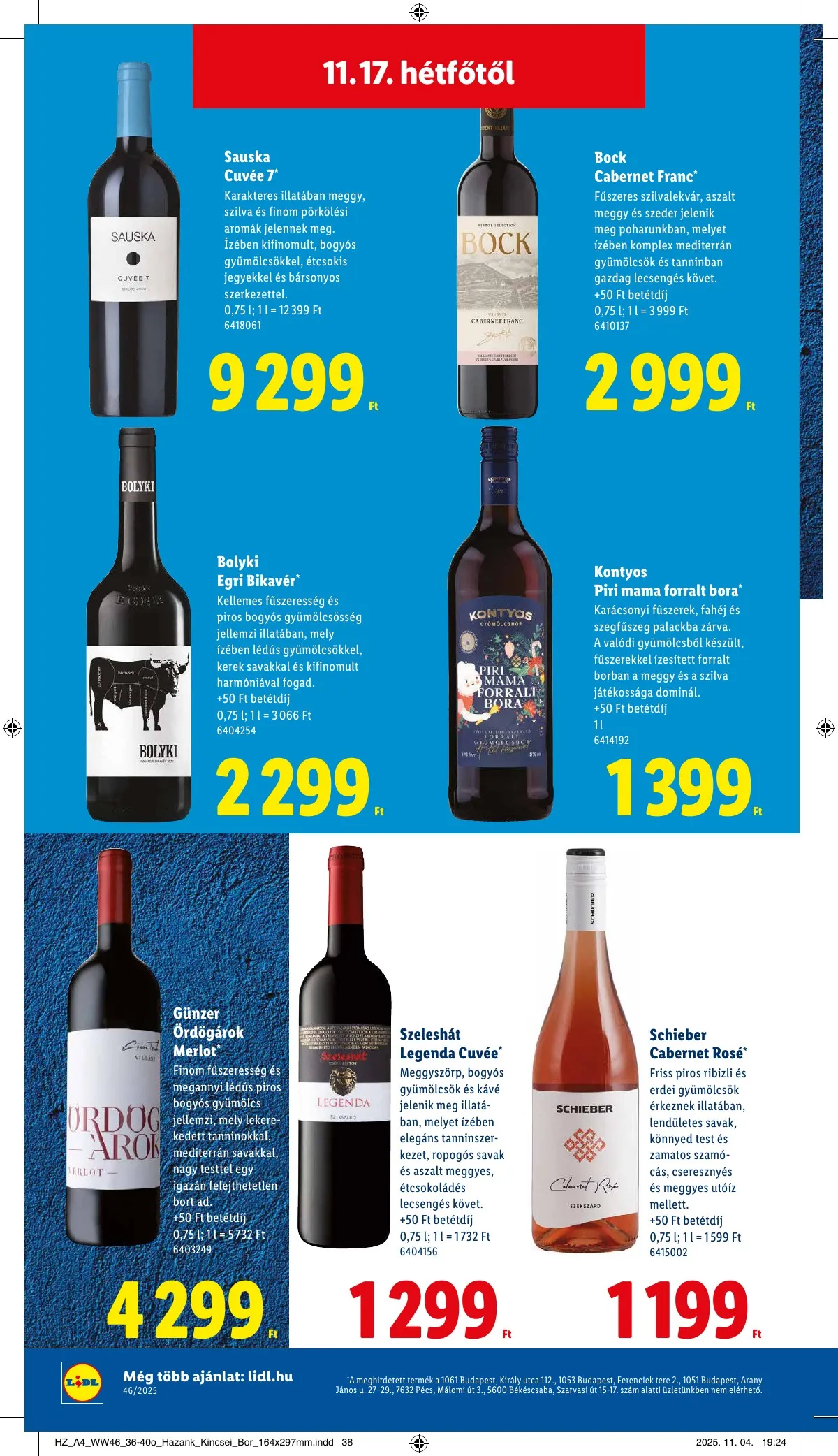 Lidl akciós újság 11.13–11.19 – 50. oldal