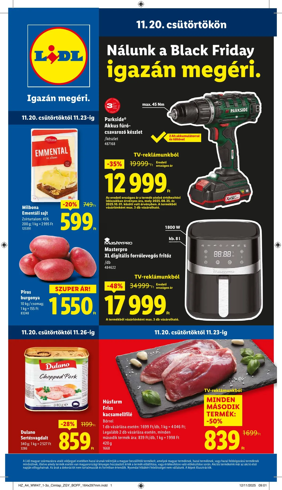 Lidl akciós újság 11.20–11.26