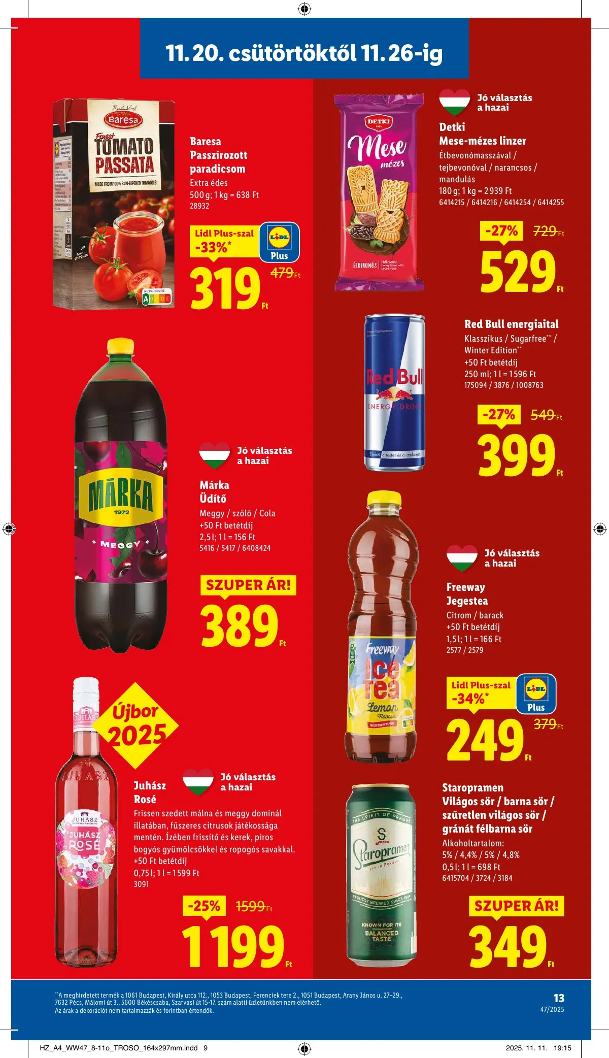 Lidl akciós újság 11.20–11.26 – 13. oldal