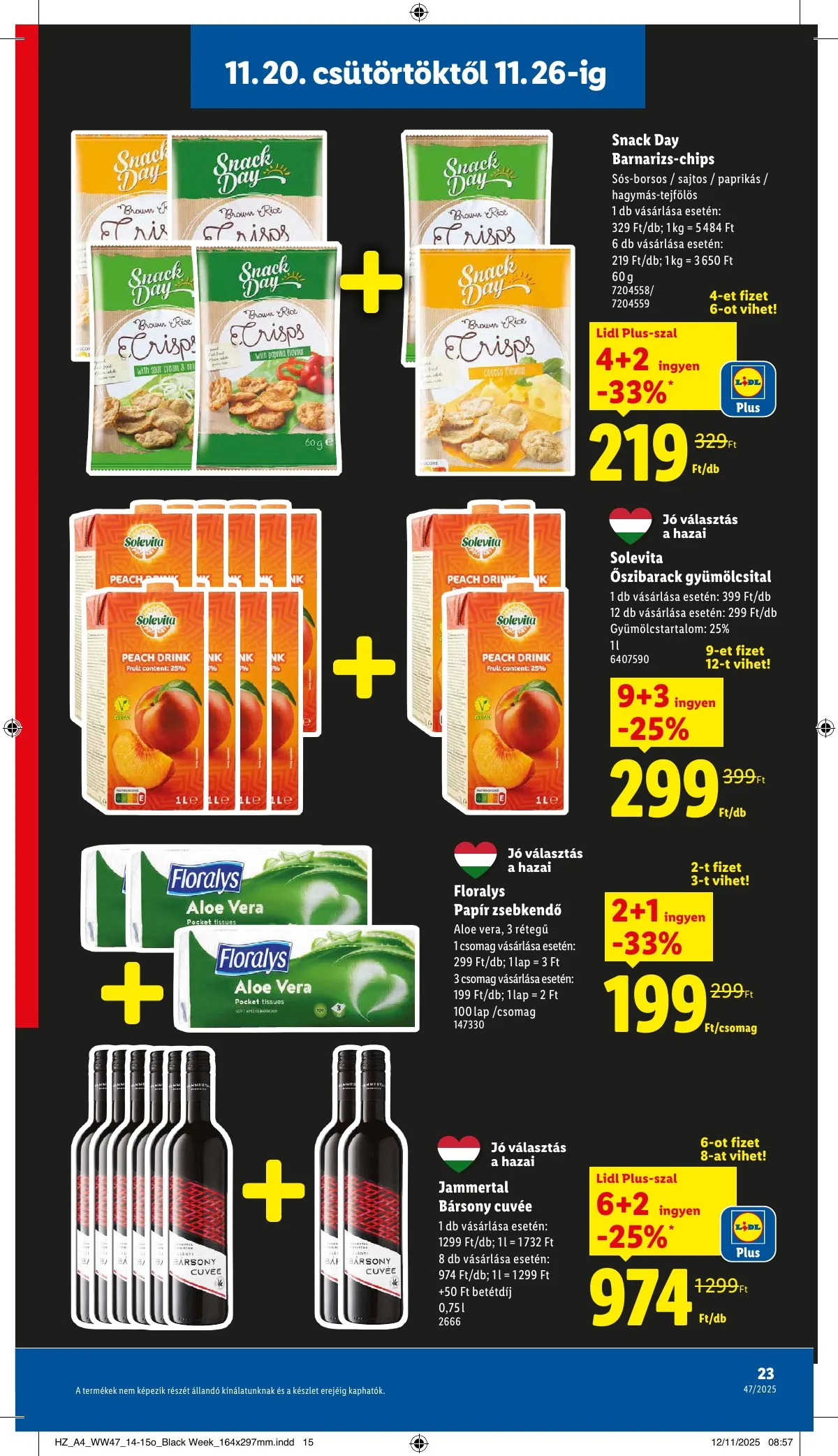Lidl akciós újság 11.20–11.26 – 23. oldal