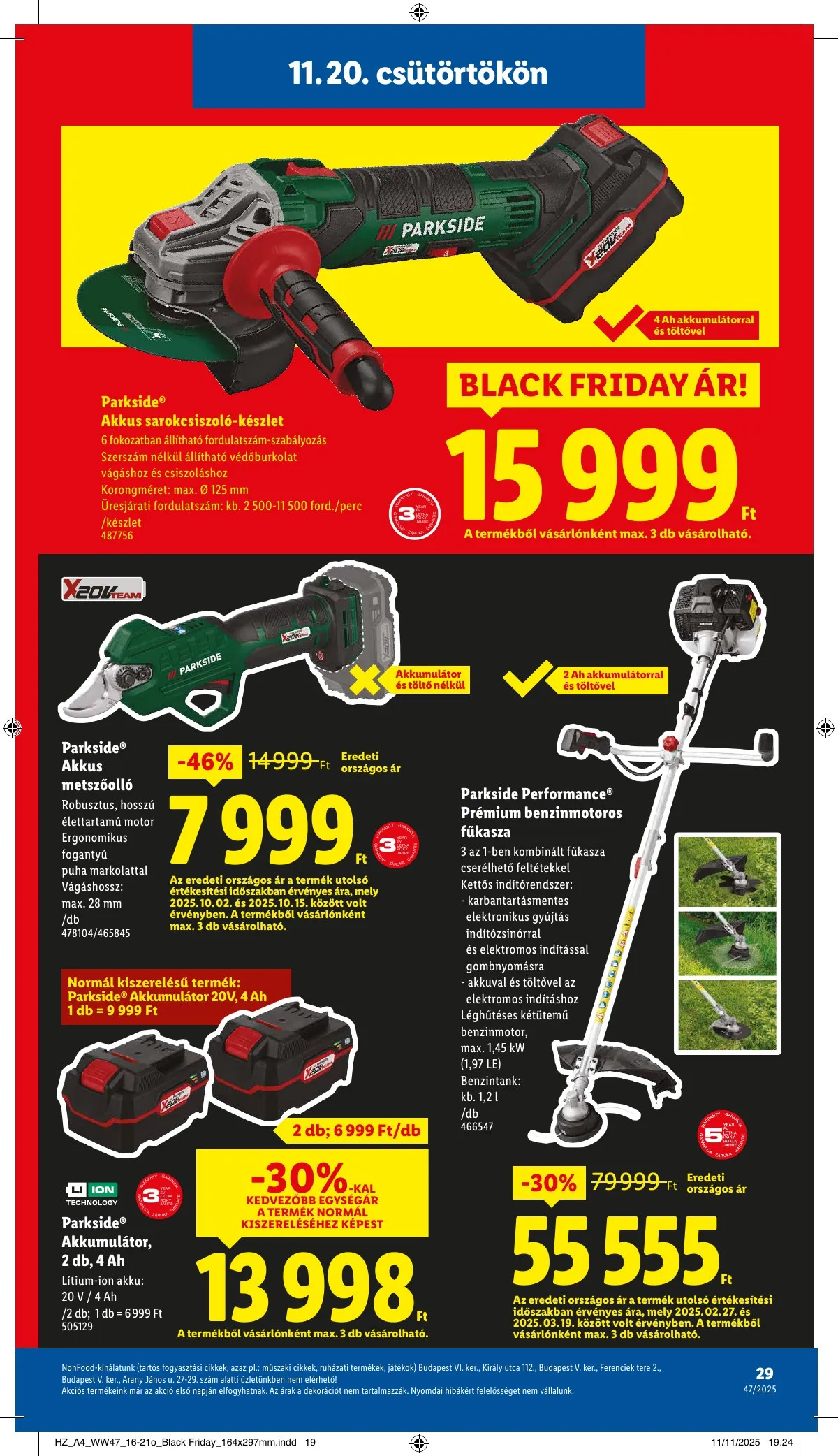 Lidl akciós újság 11.20–11.26 – 29. oldal