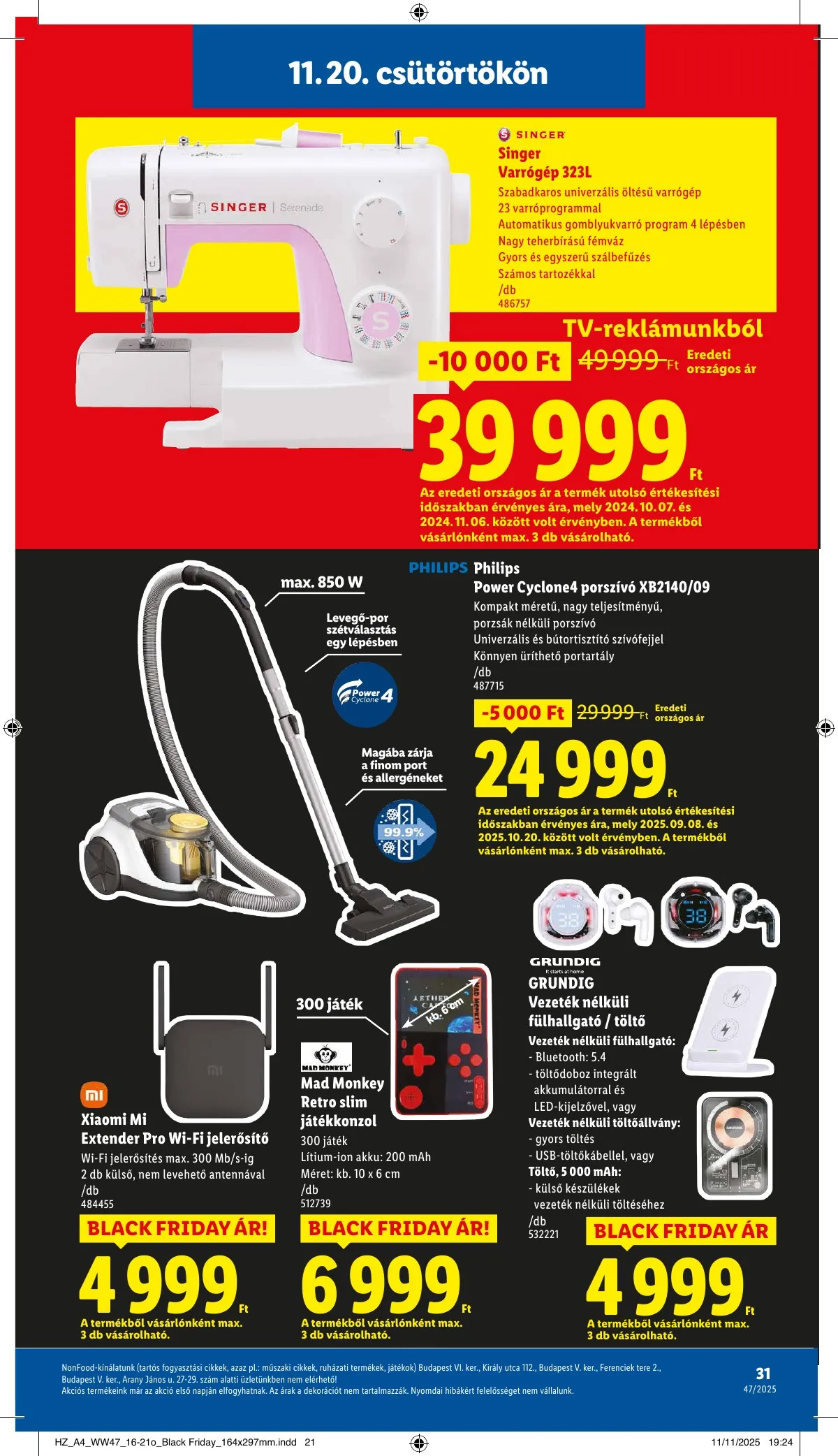 Lidl akciós újság 11.20–11.26 – 31. oldal