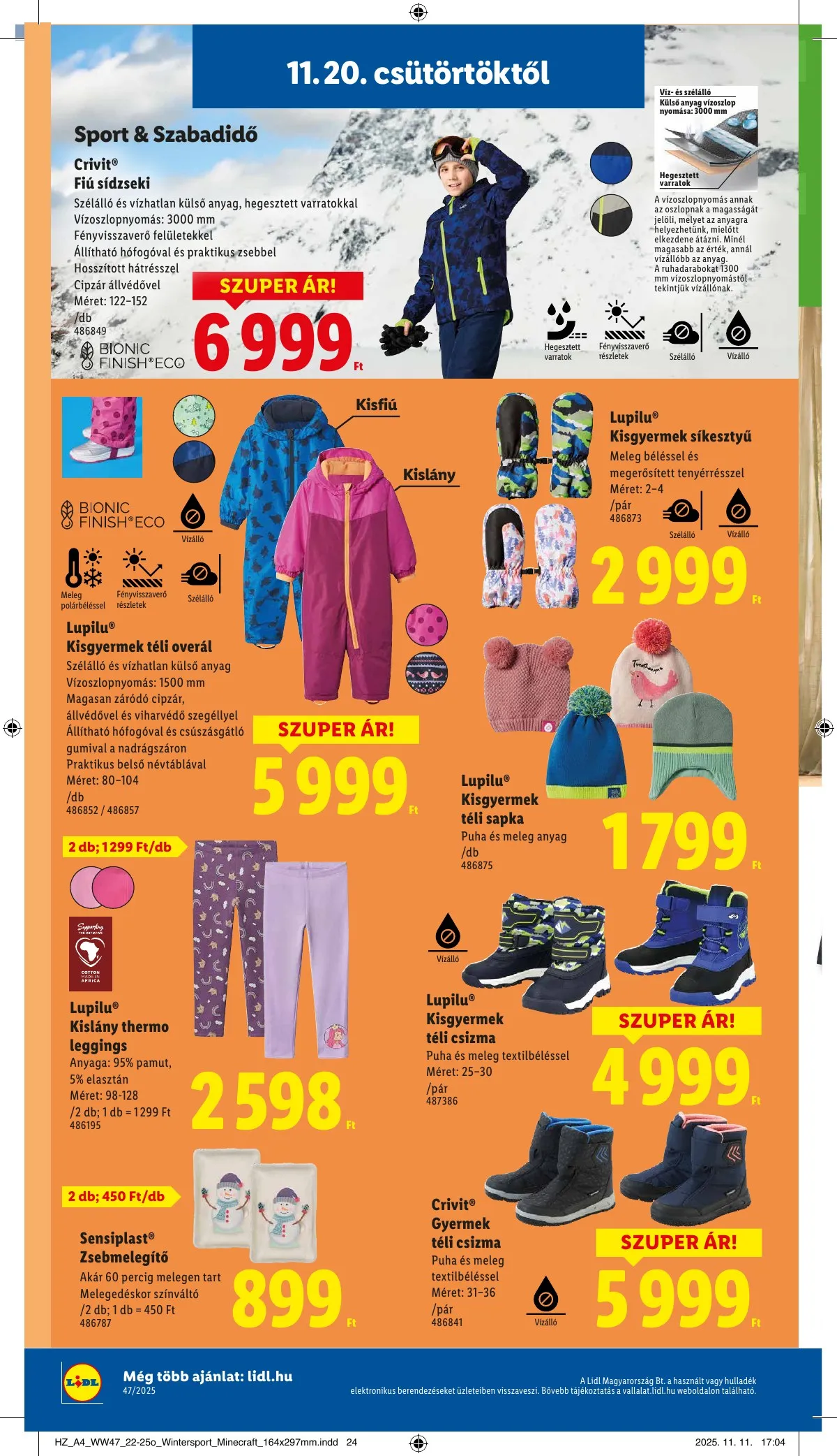 Lidl akciós újság 11.20–11.26 – 34. oldal