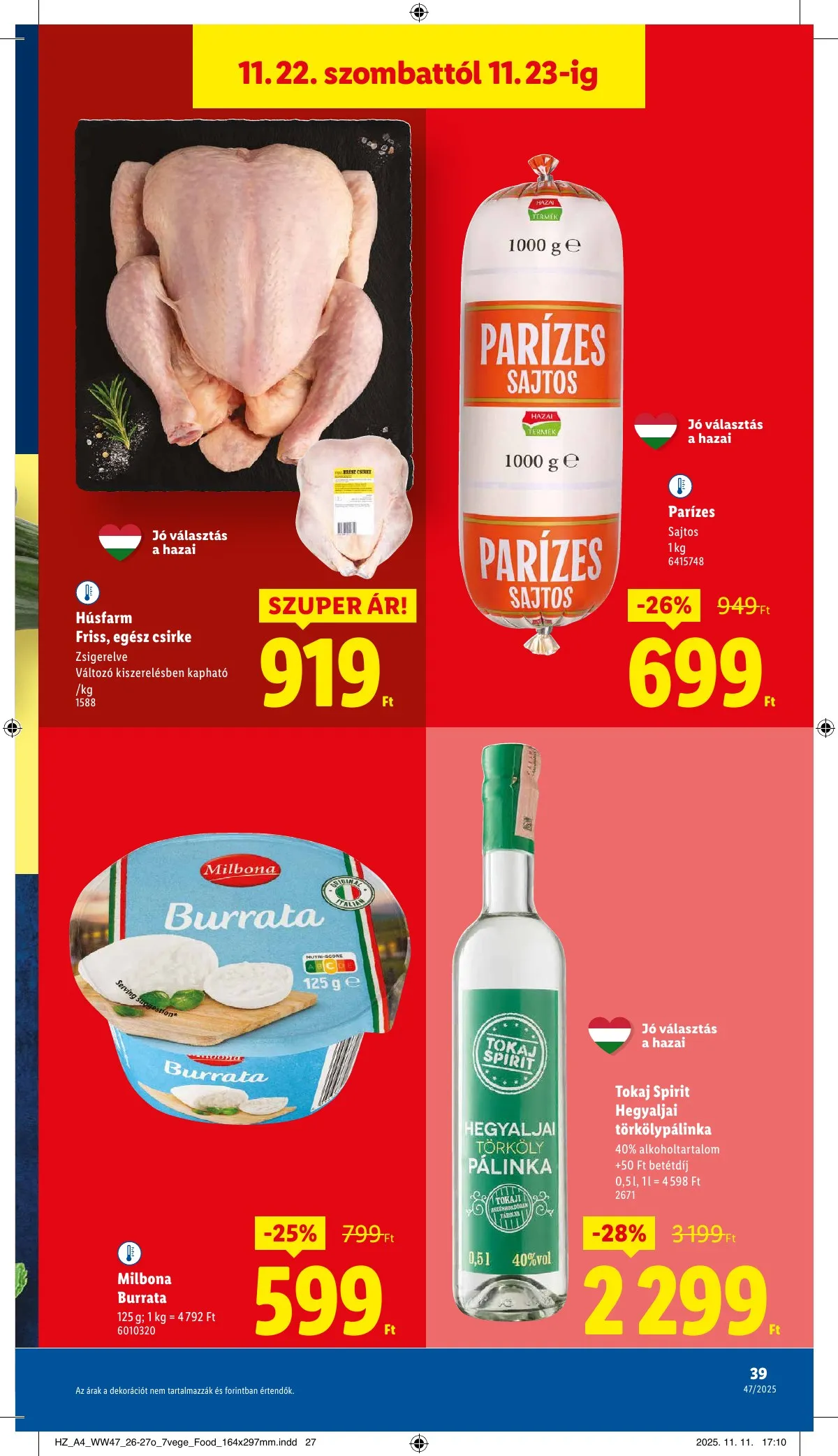 Lidl akciós újság 11.20–11.26 – 39. oldal