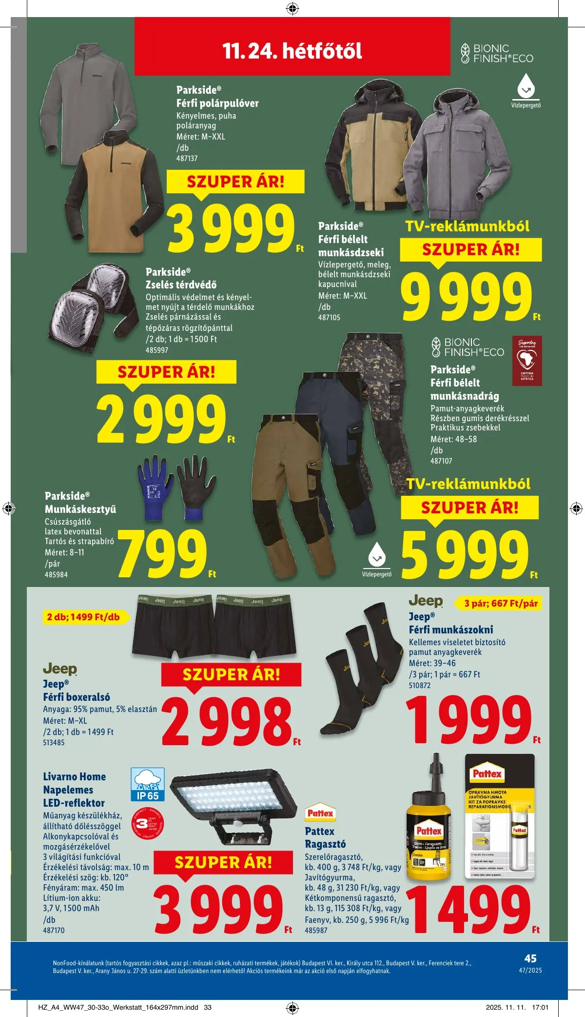 Lidl akciós újság 11.20–11.26 – 45. oldal