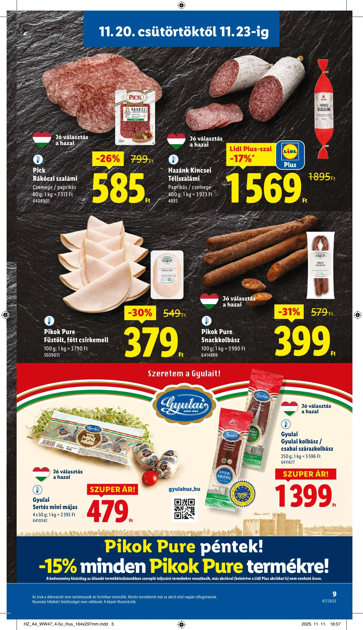 Lidl akciós újság 11.20–11.26 – 9. oldal