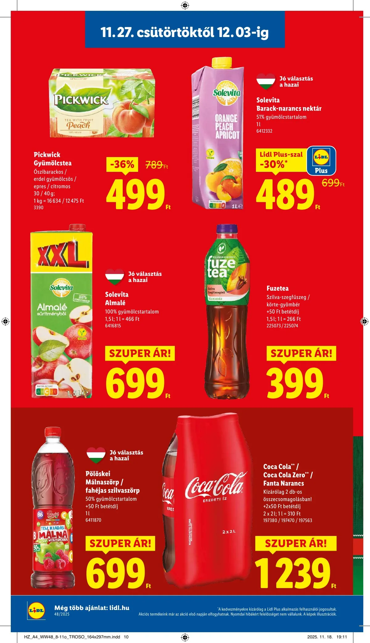 Lidl akciós újság 11.27–12.03 – 10. oldal