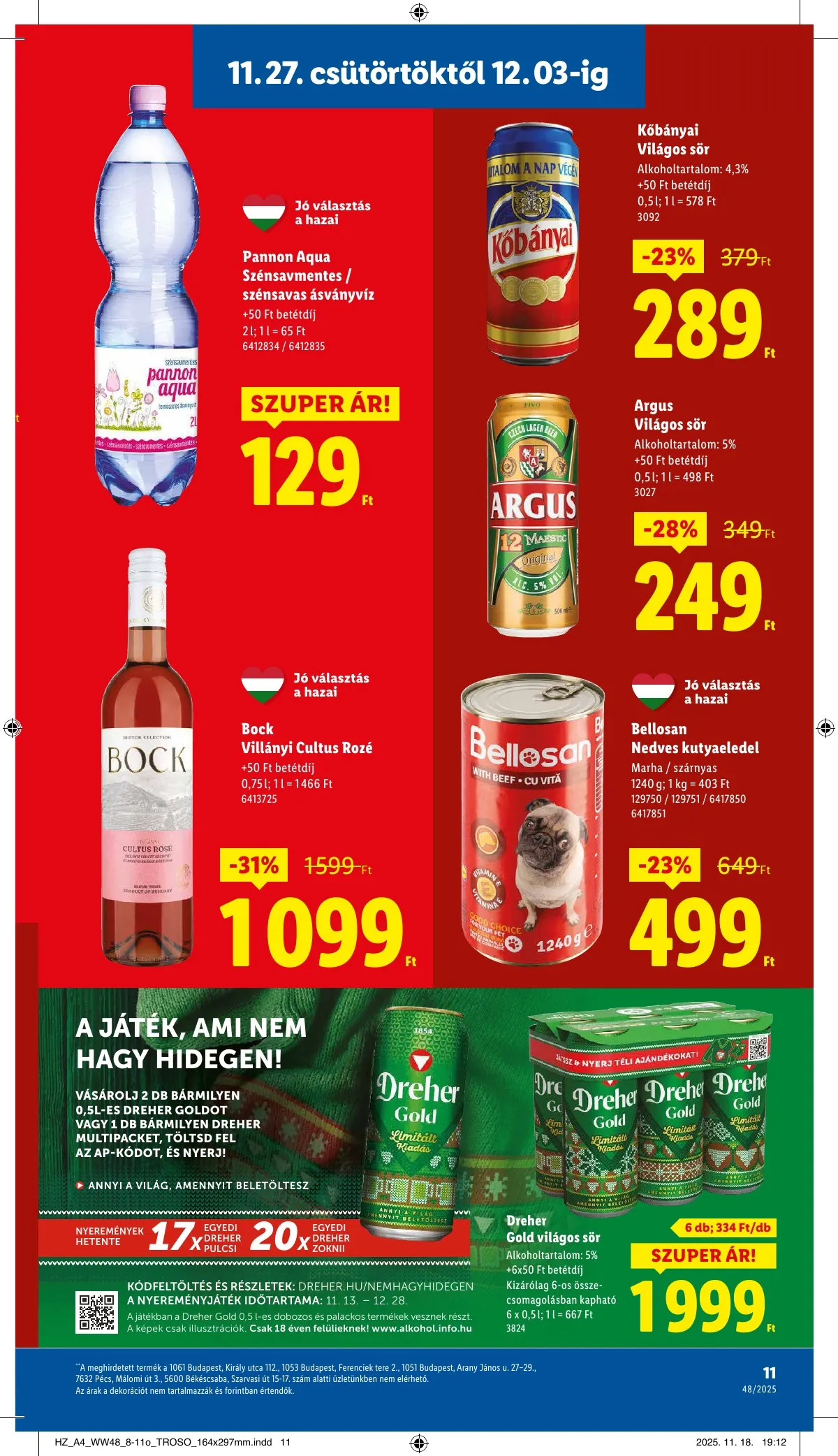 Lidl akciós újság 11.27–12.03 – 11. oldal