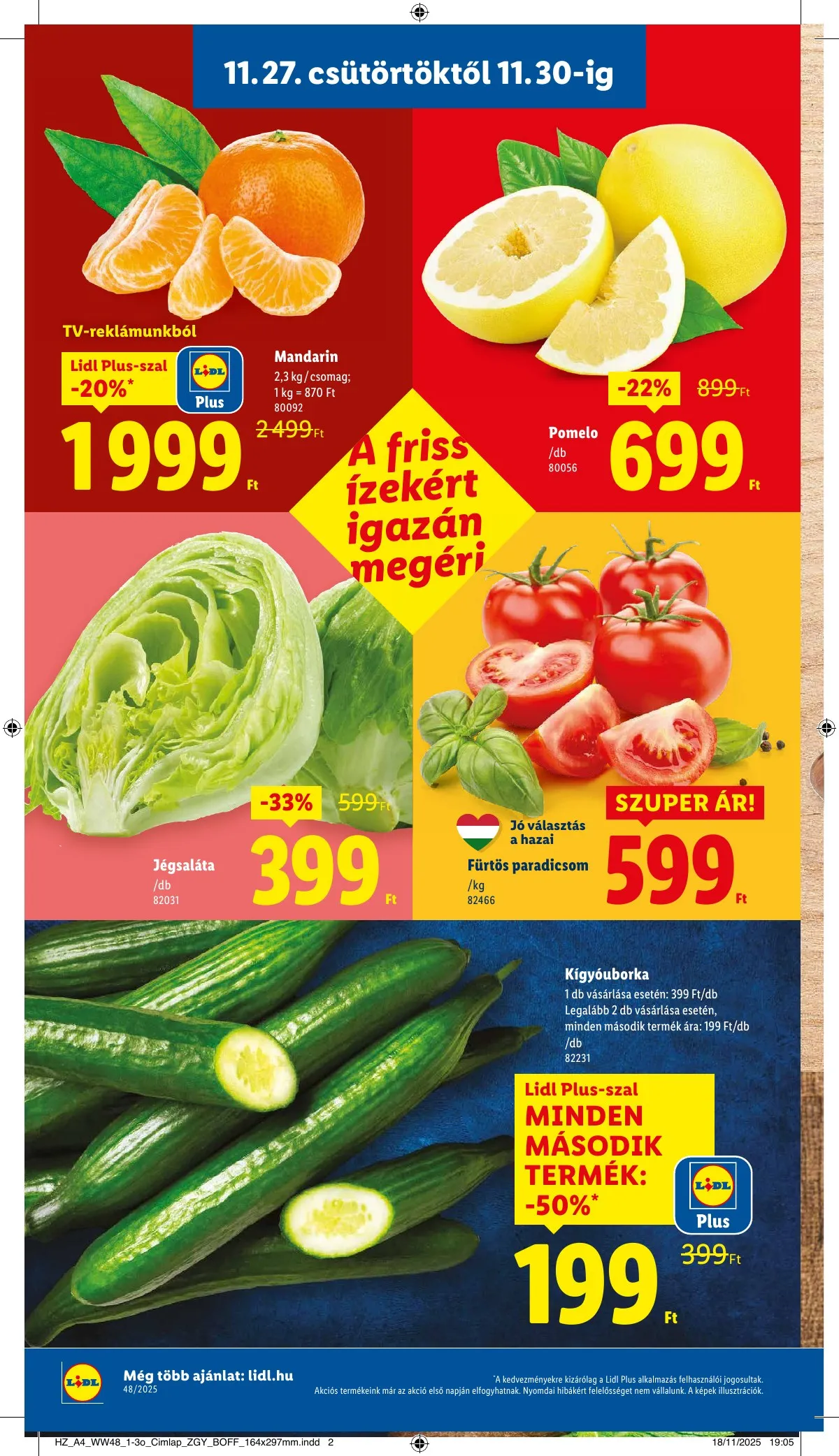 Lidl akciós újság 11.27–12.03 – 2. oldal