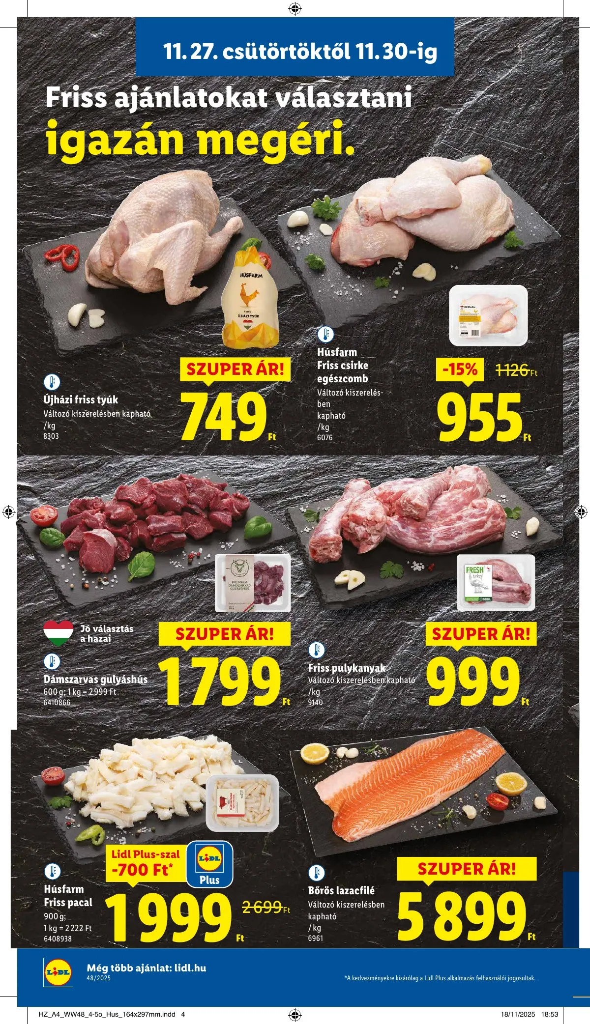 Lidl akciós újság 11.27–12.03 – 4. oldal