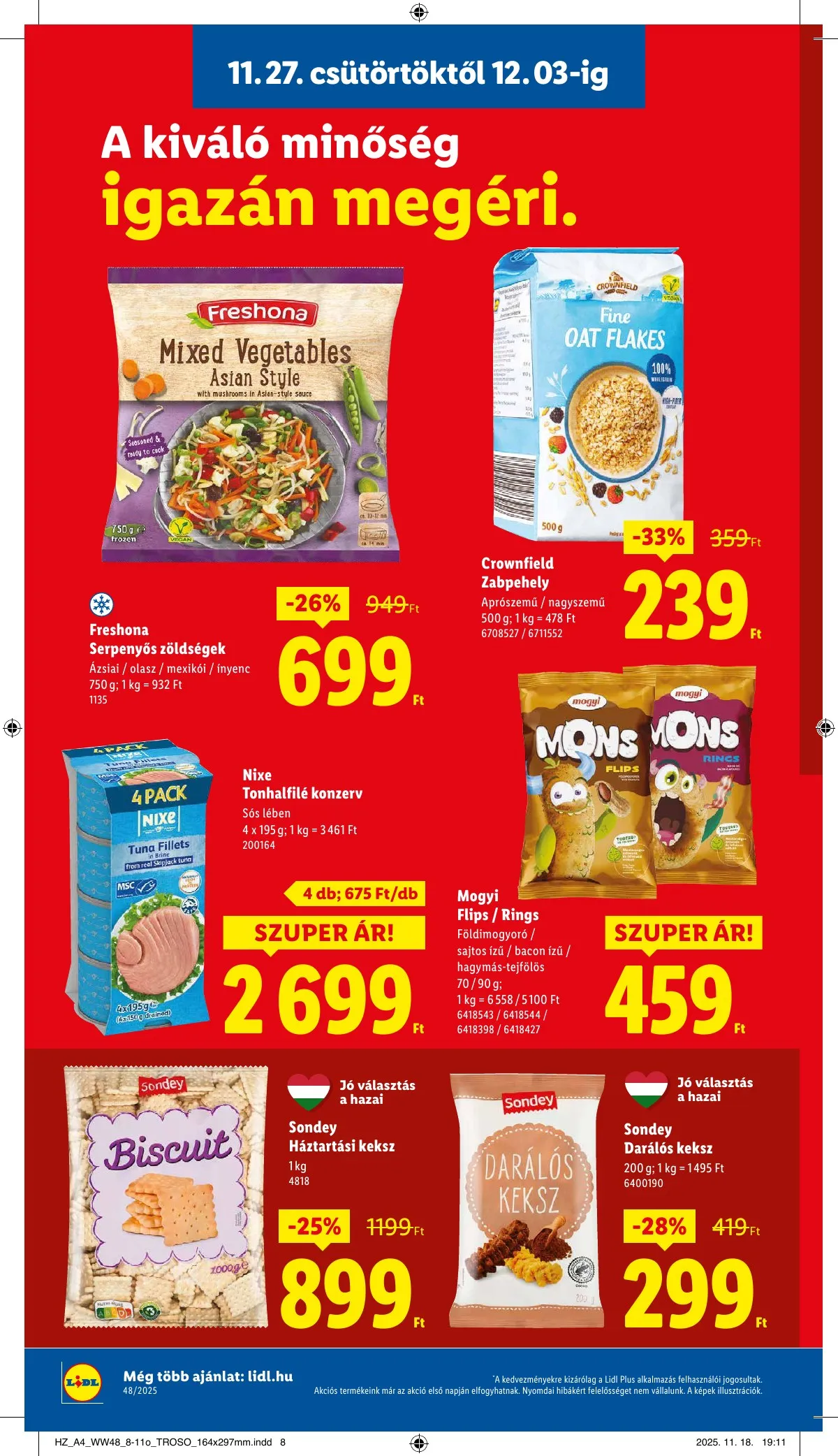 Lidl akciós újság 11.27–12.03 – 8. oldal