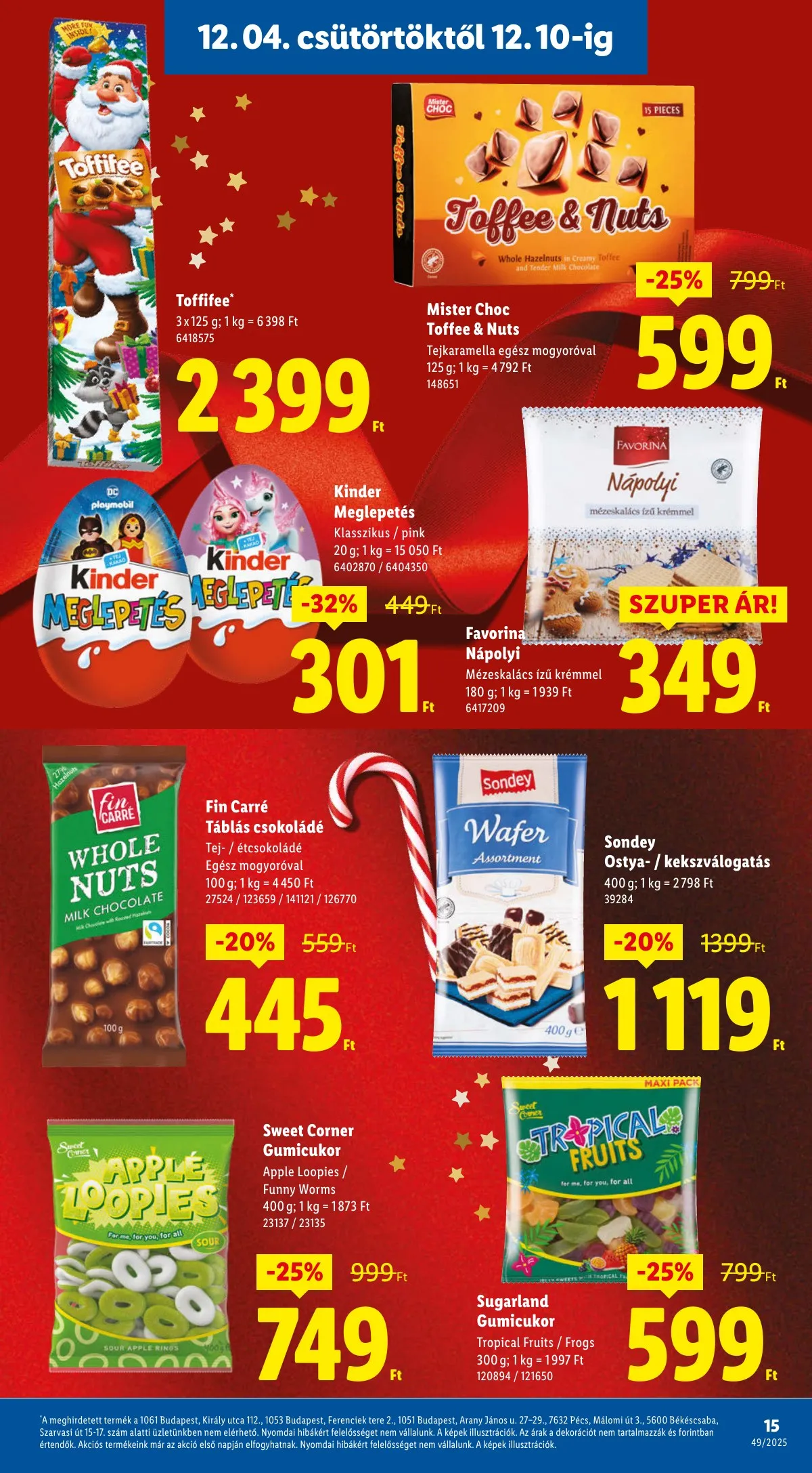 Lidl akciós újság 12.04–12.10 – 15. oldal