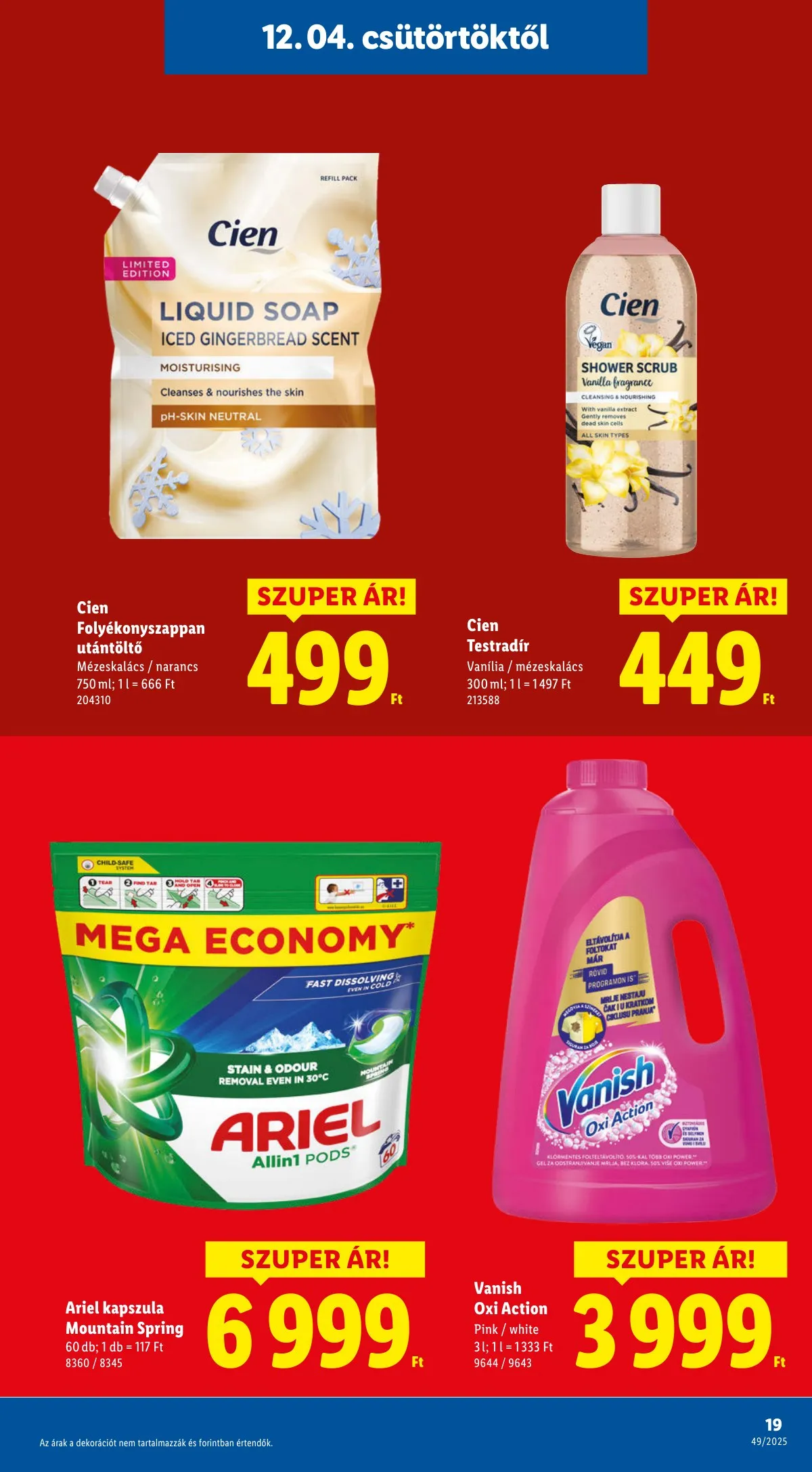Lidl akciós újság 12.04–12.10 – 19. oldal