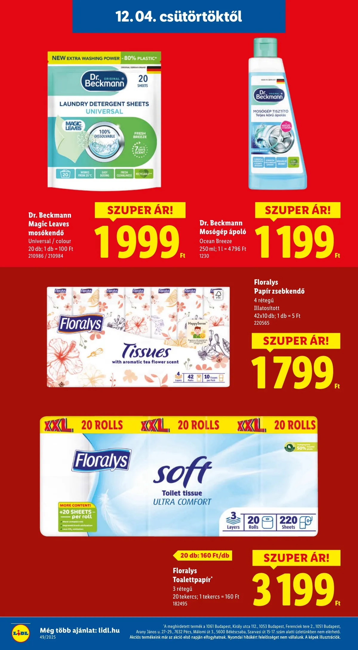Lidl akciós újság 12.04–12.10 – 20. oldal