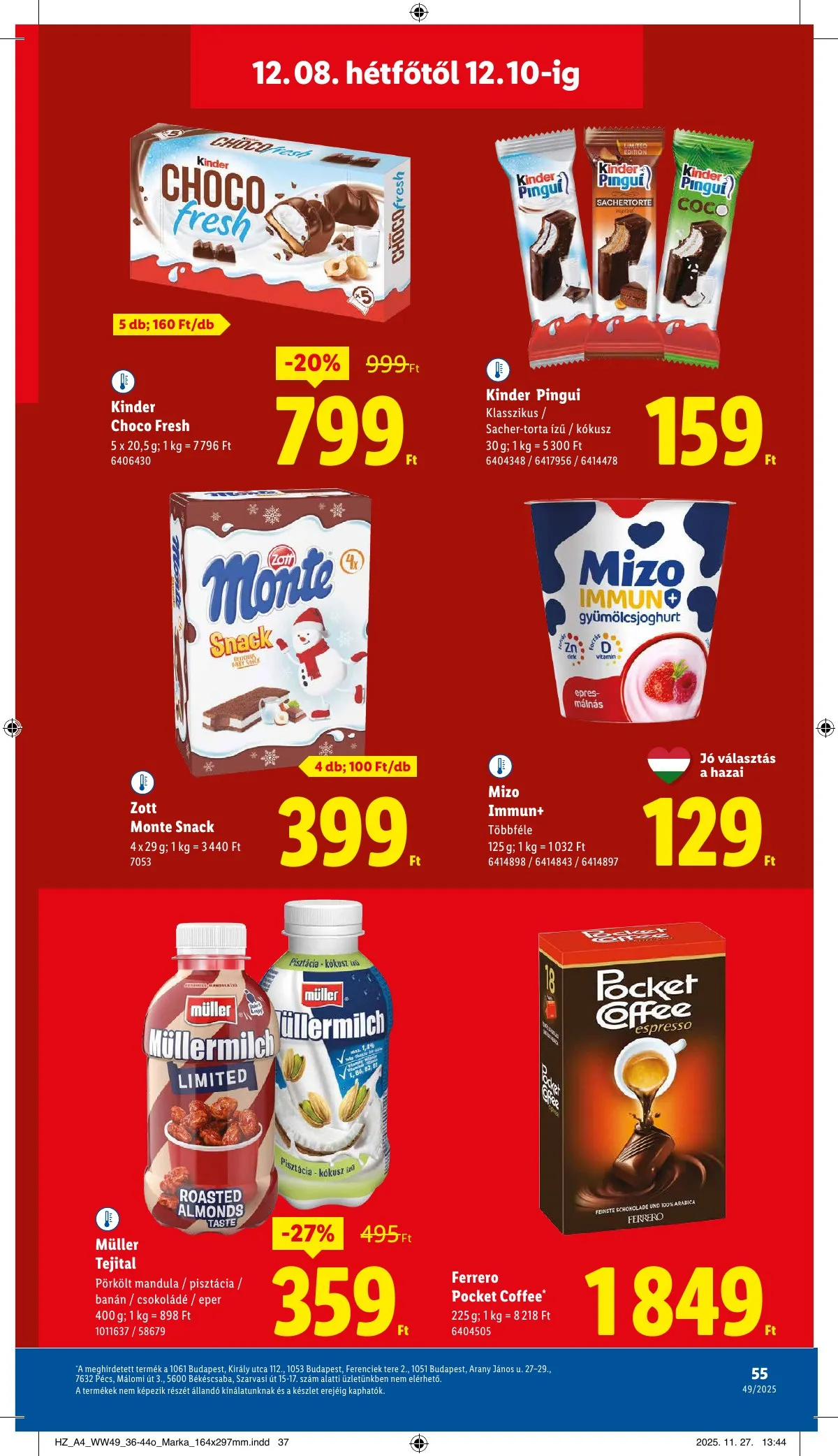 Lidl akciós újság 12.04–12.10 – 55. oldal