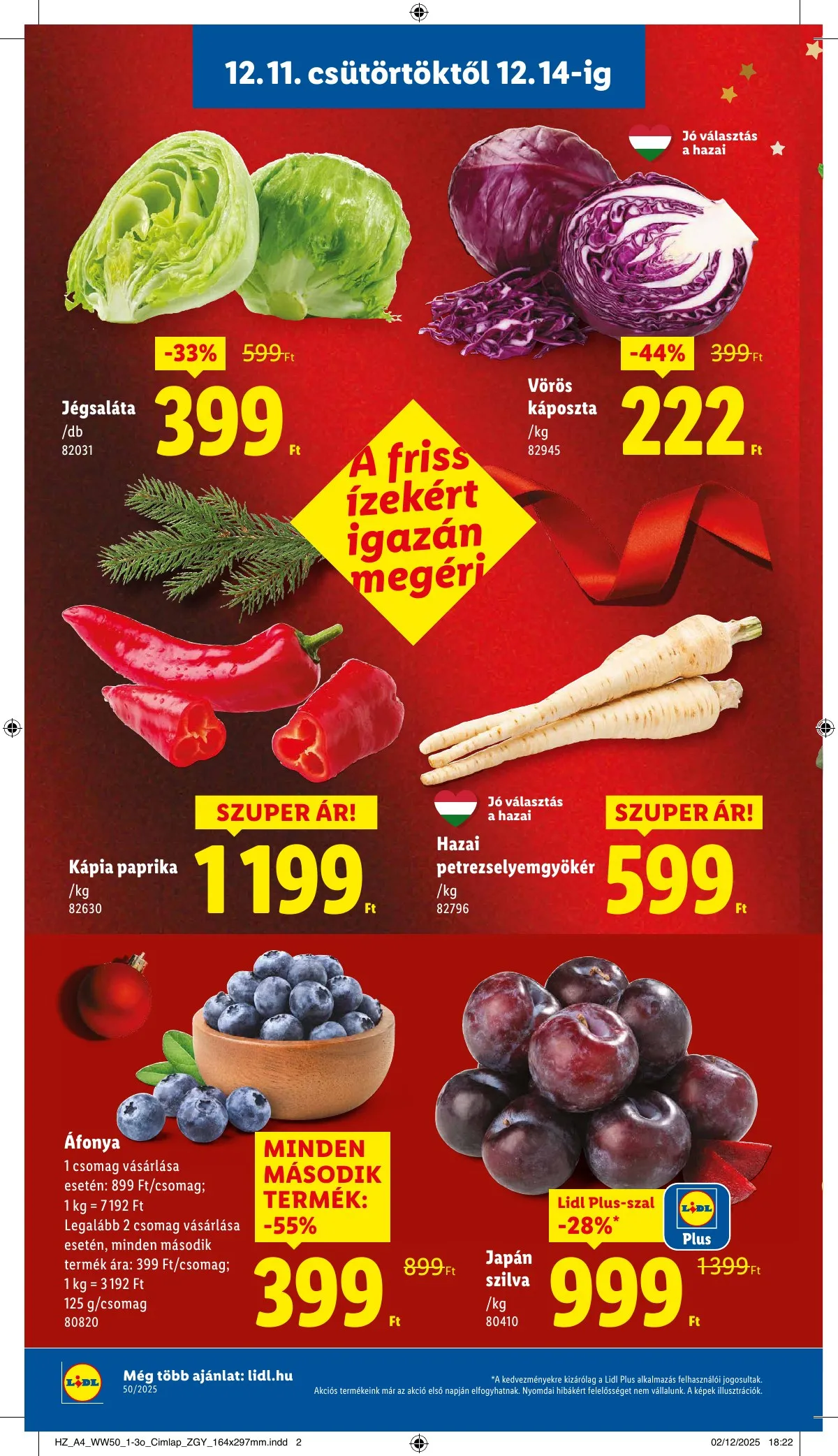 Lidl akciós újság 12.11–12.17 – 2. oldal