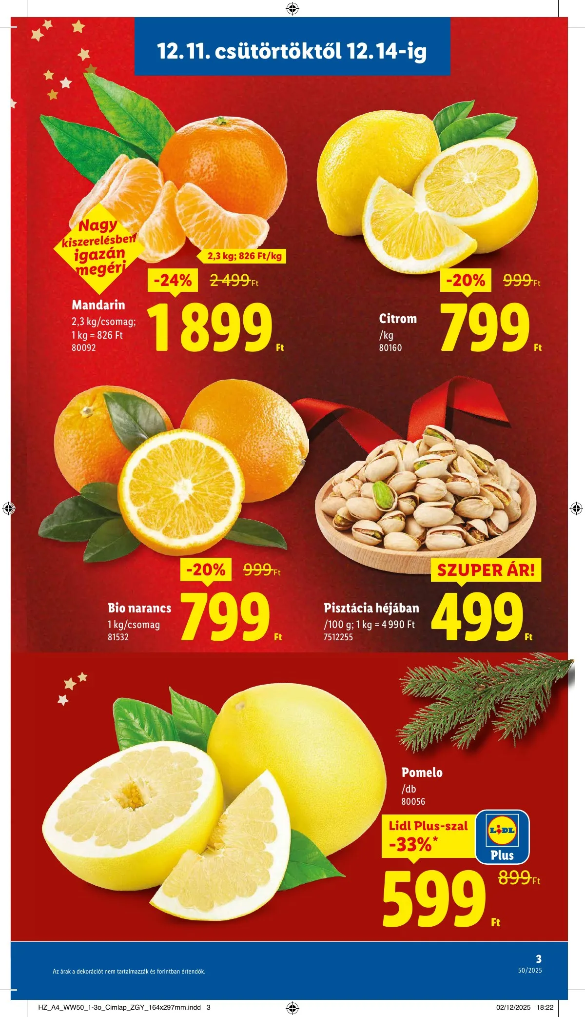 Lidl akciós újság 12.11–12.17 – 3. oldal