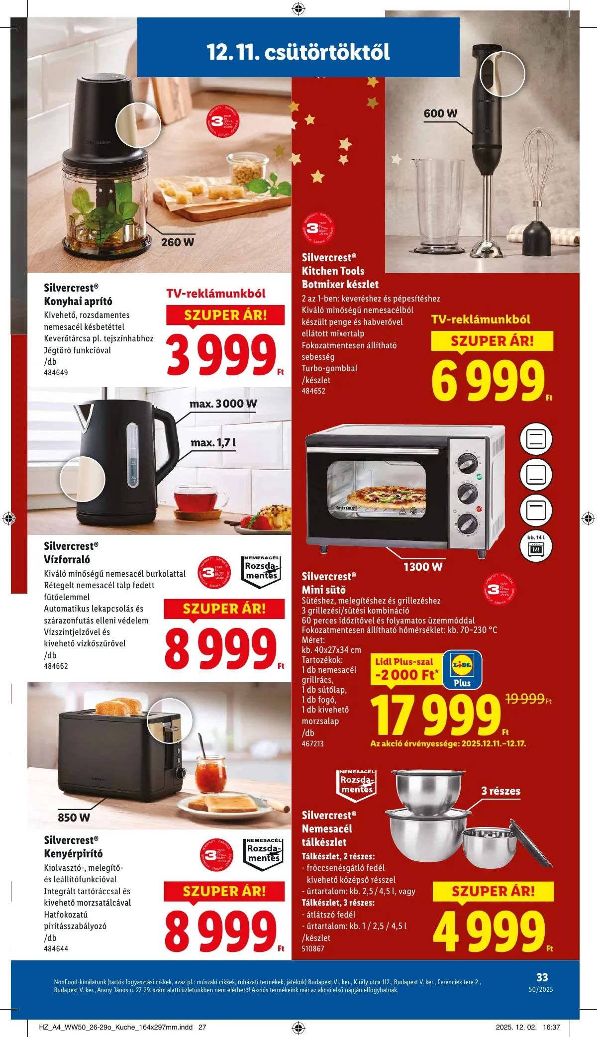 Lidl akciós újság 12.11–12.17 – 33. oldal