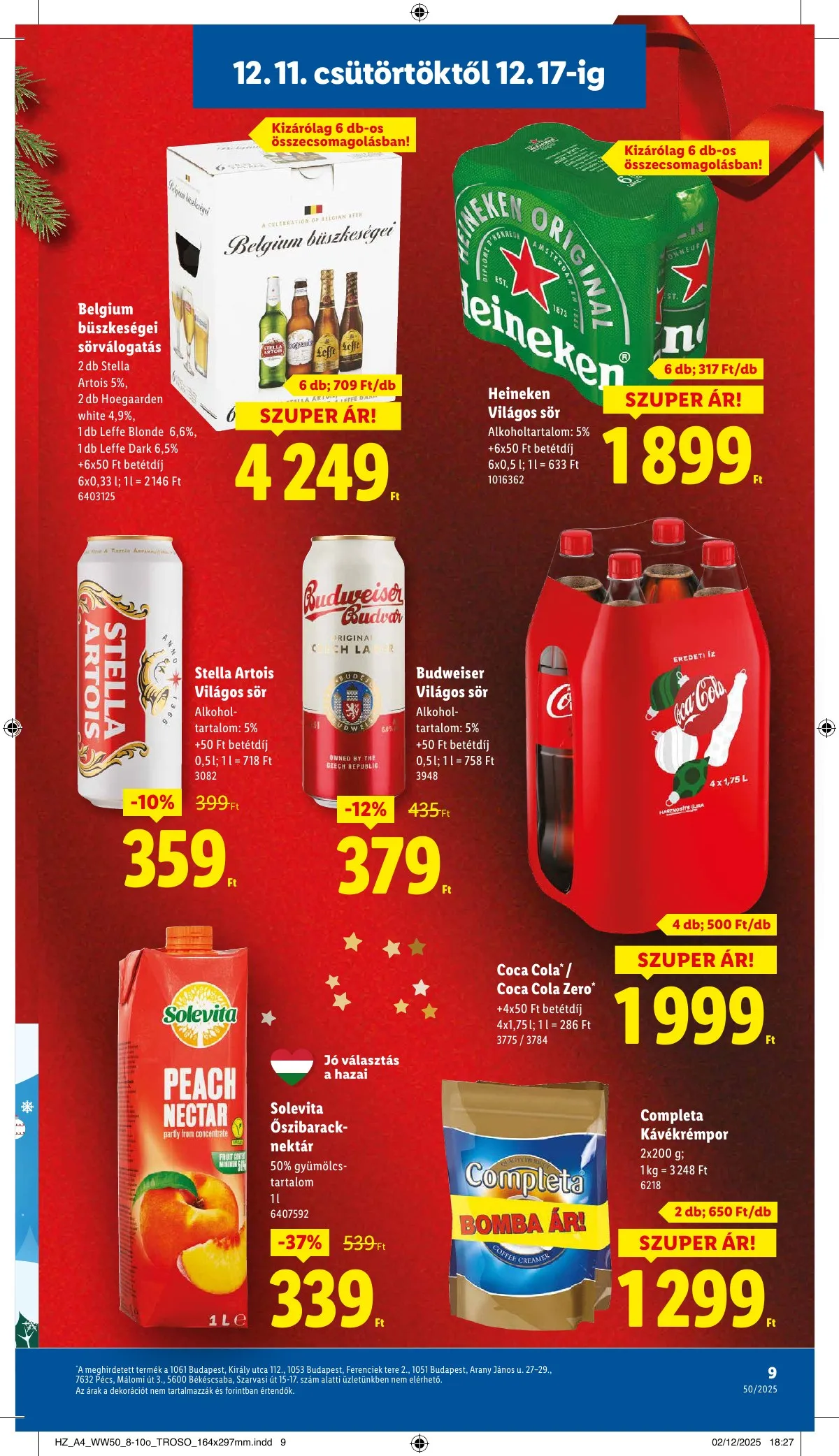 Lidl akciós újság 12.11–12.17 – 9. oldal