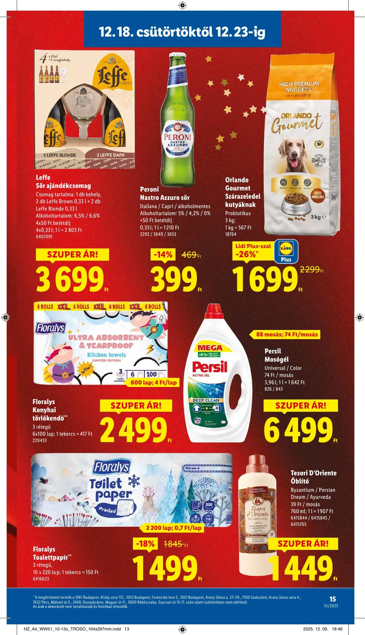 Lidl akciós újság 12.18–12.23 – 15. oldal