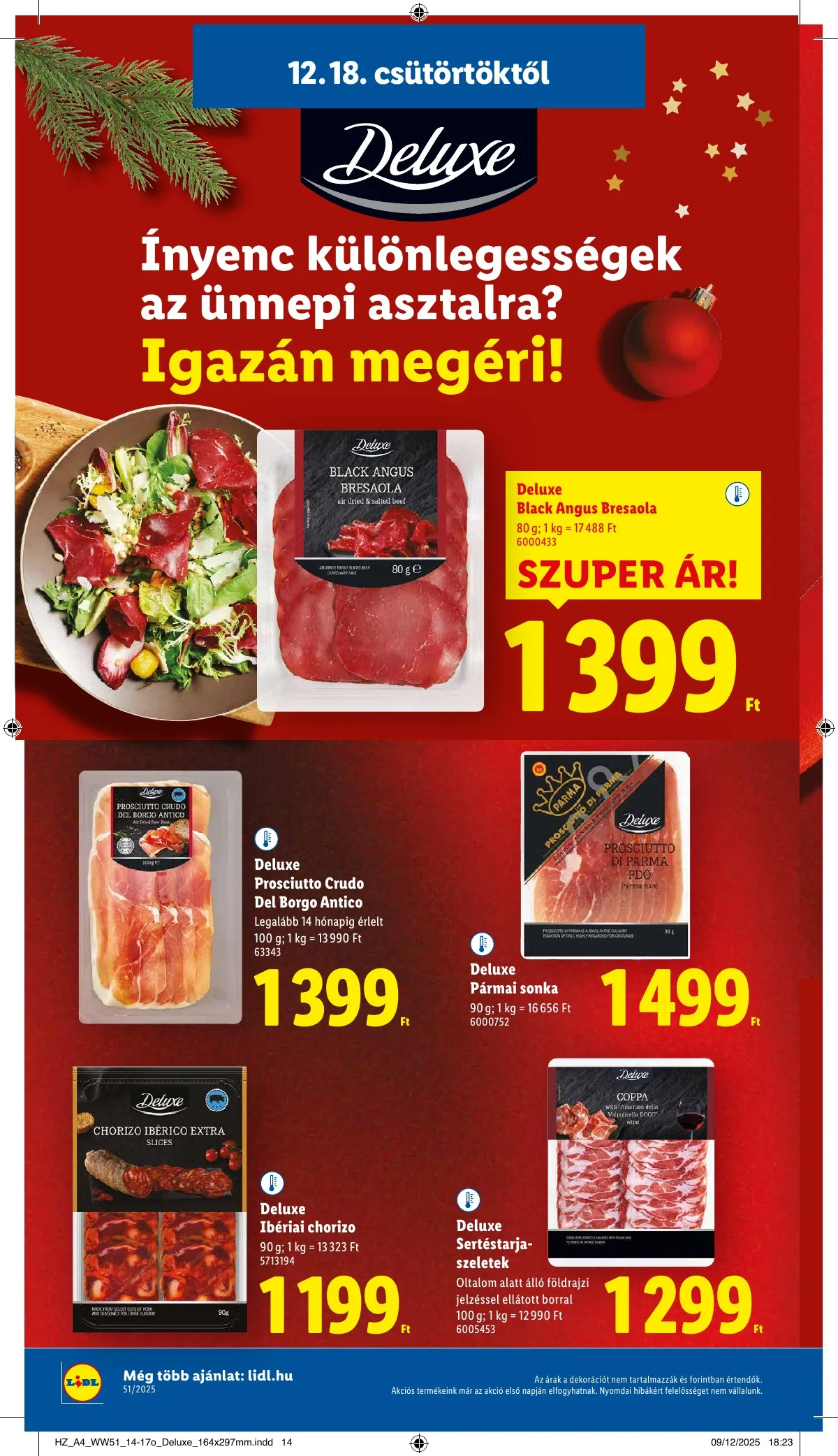 Lidl akciós újság 12.18–12.23 – 16. oldal