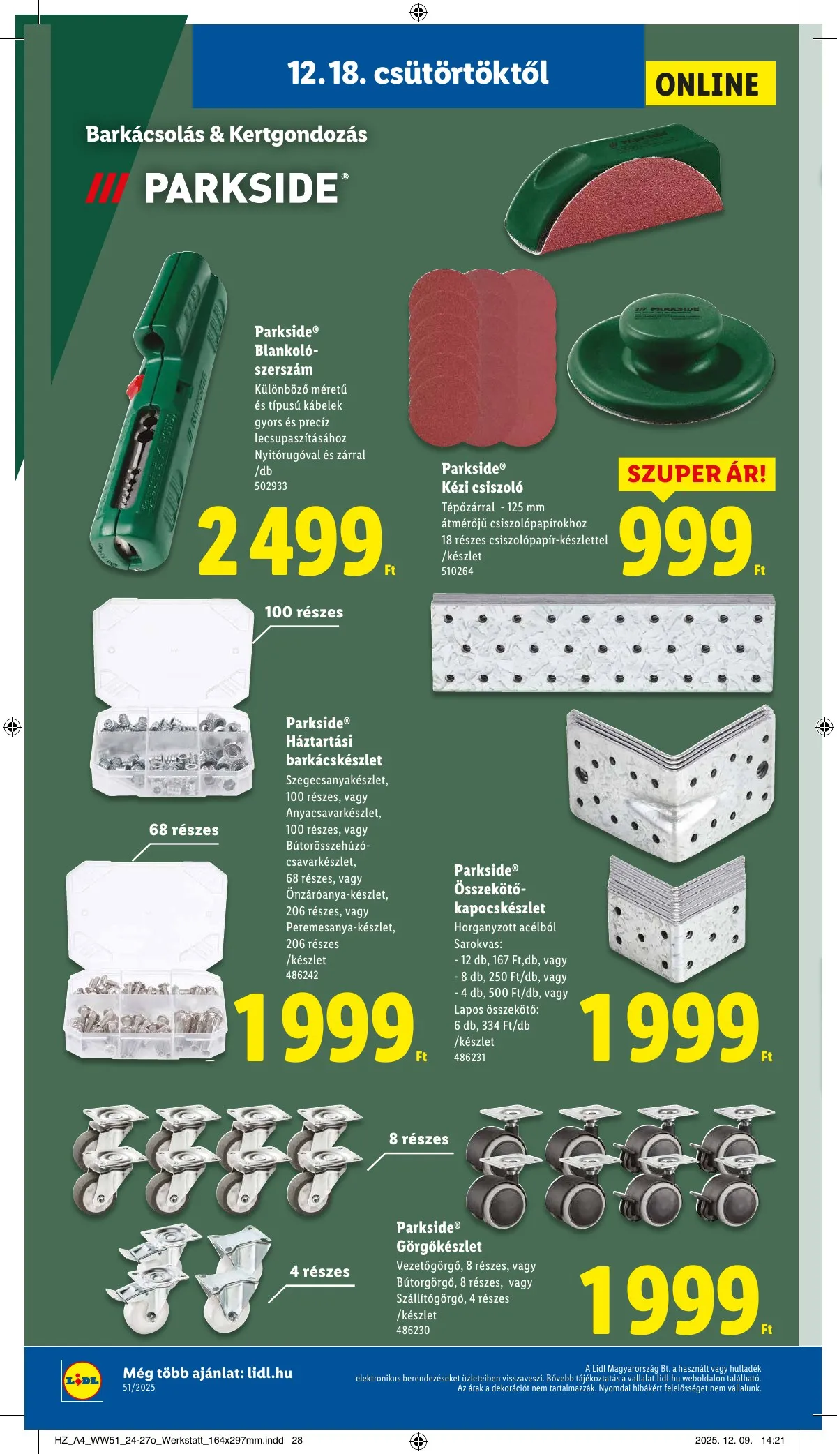 Lidl akciós újság 12.18–12.23 – 30. oldal