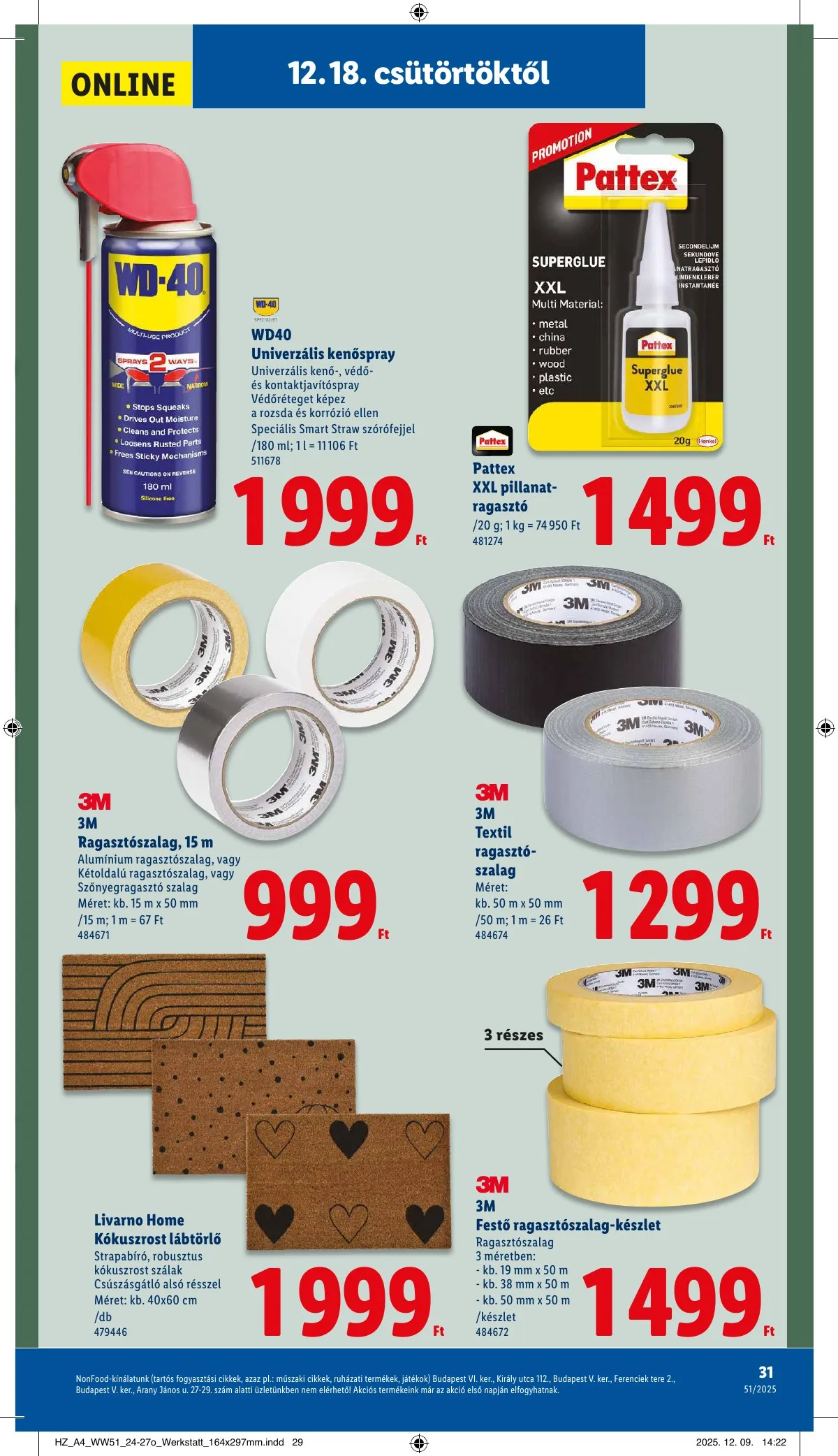 Lidl akciós újság 12.18–12.23 – 31. oldal