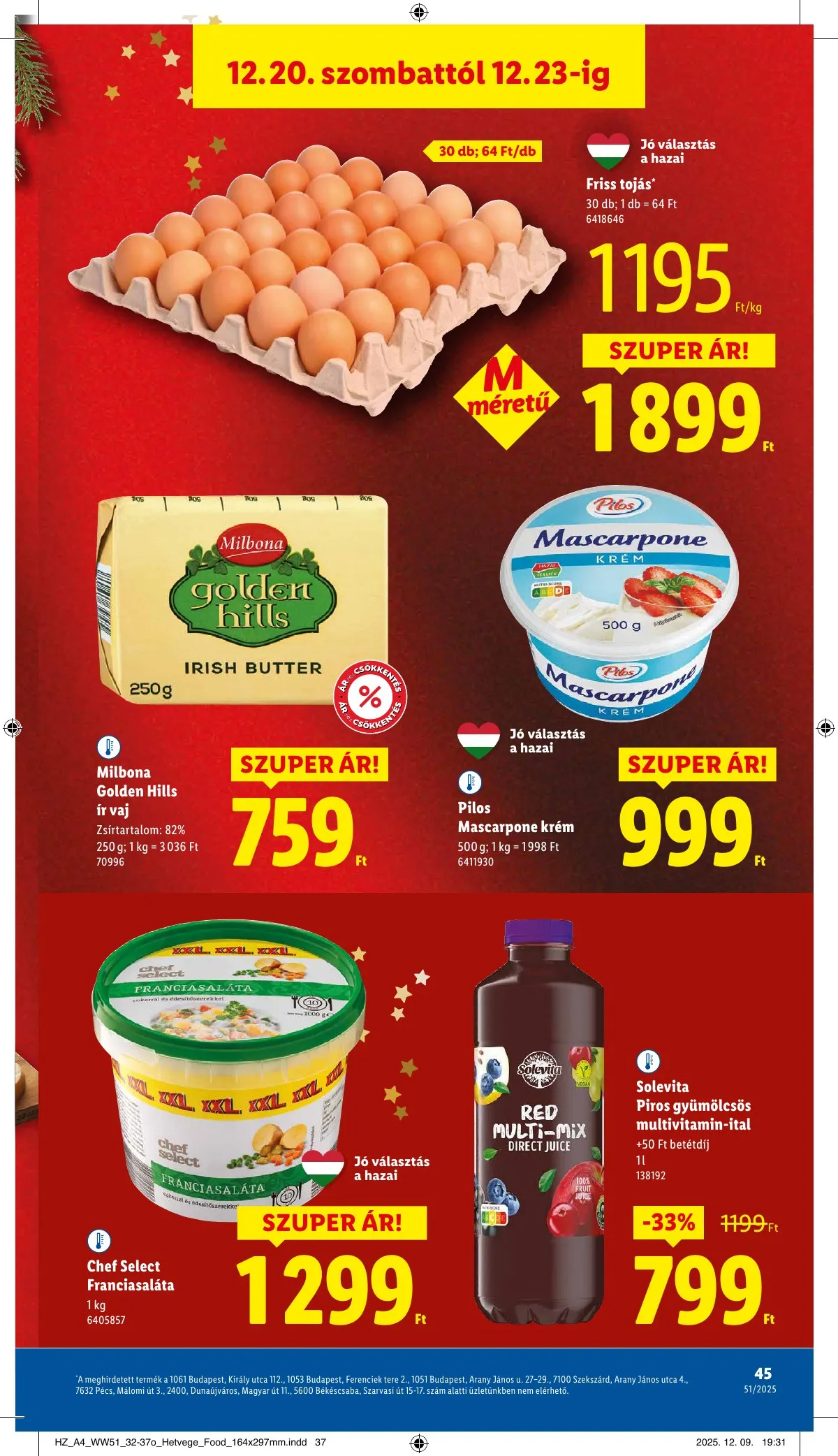 Lidl akciós újság 12.18–12.23 – 45. oldal