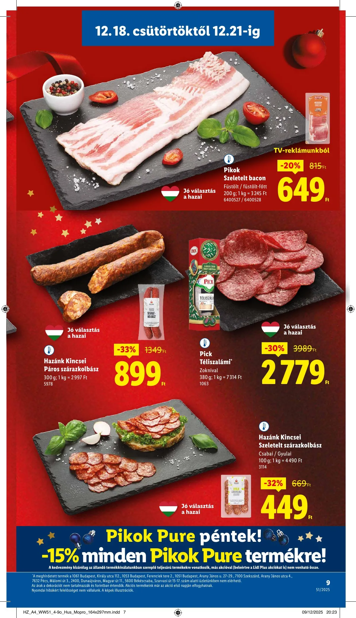 Lidl akciós újság 12.18–12.23 – 9. oldal