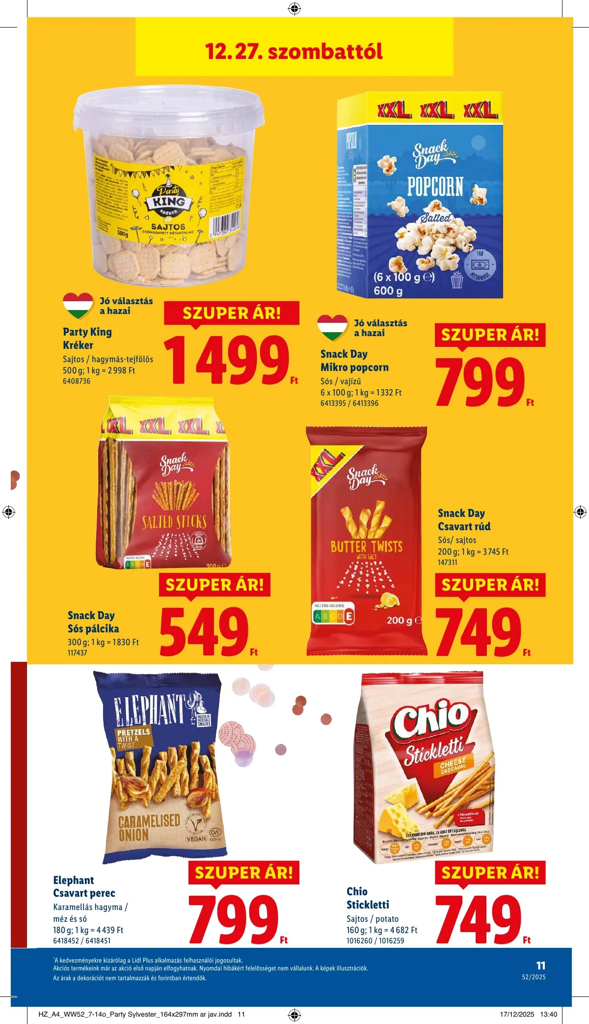 Lidl akciós újság 12.27–12.31 – 11. oldal