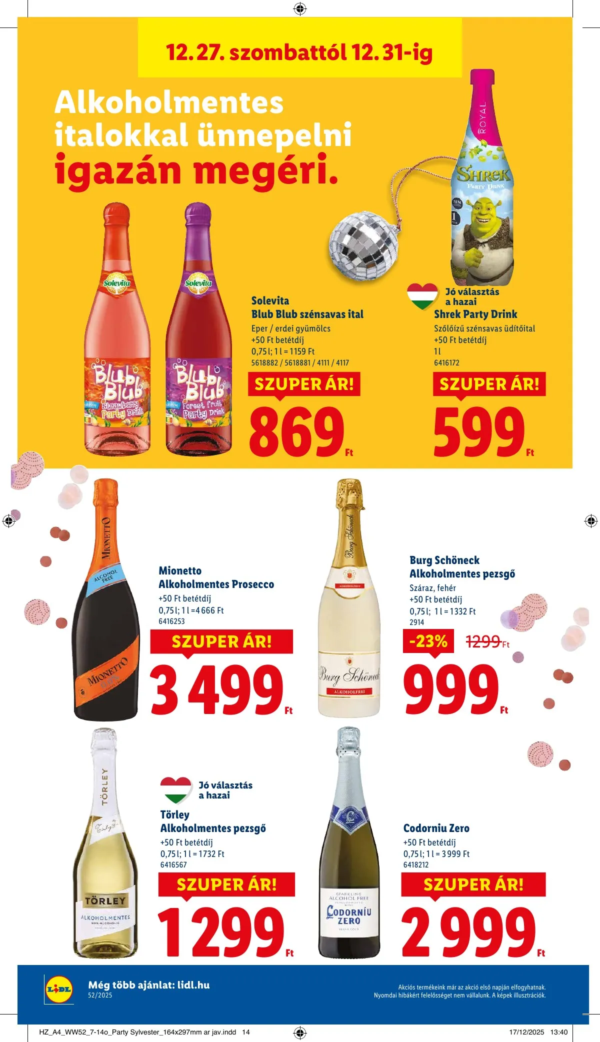 Lidl akciós újság 12.27–12.31 – 14. oldal