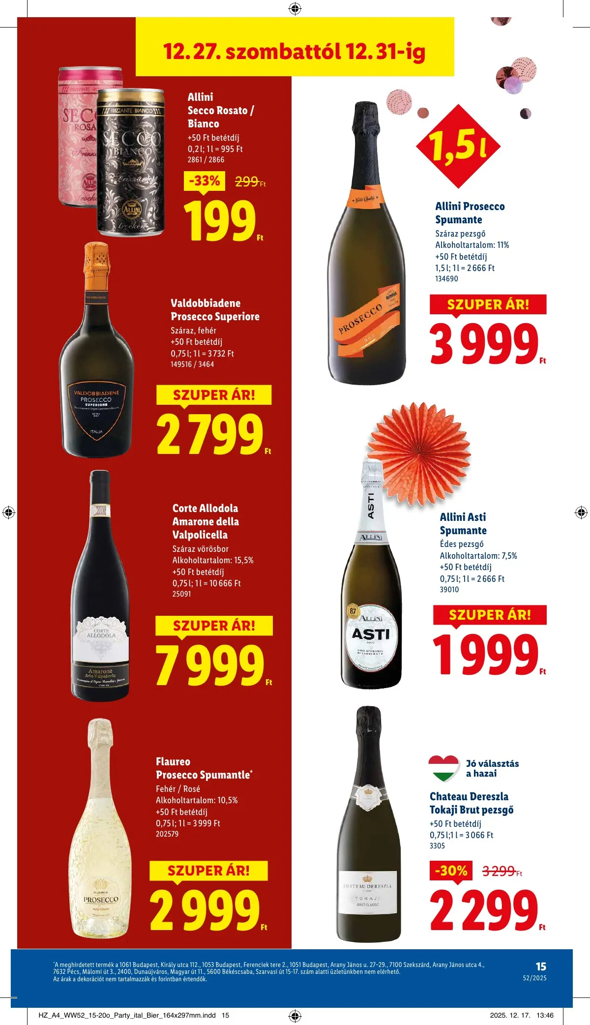 Lidl akciós újság 12.27–12.31 – 15. oldal