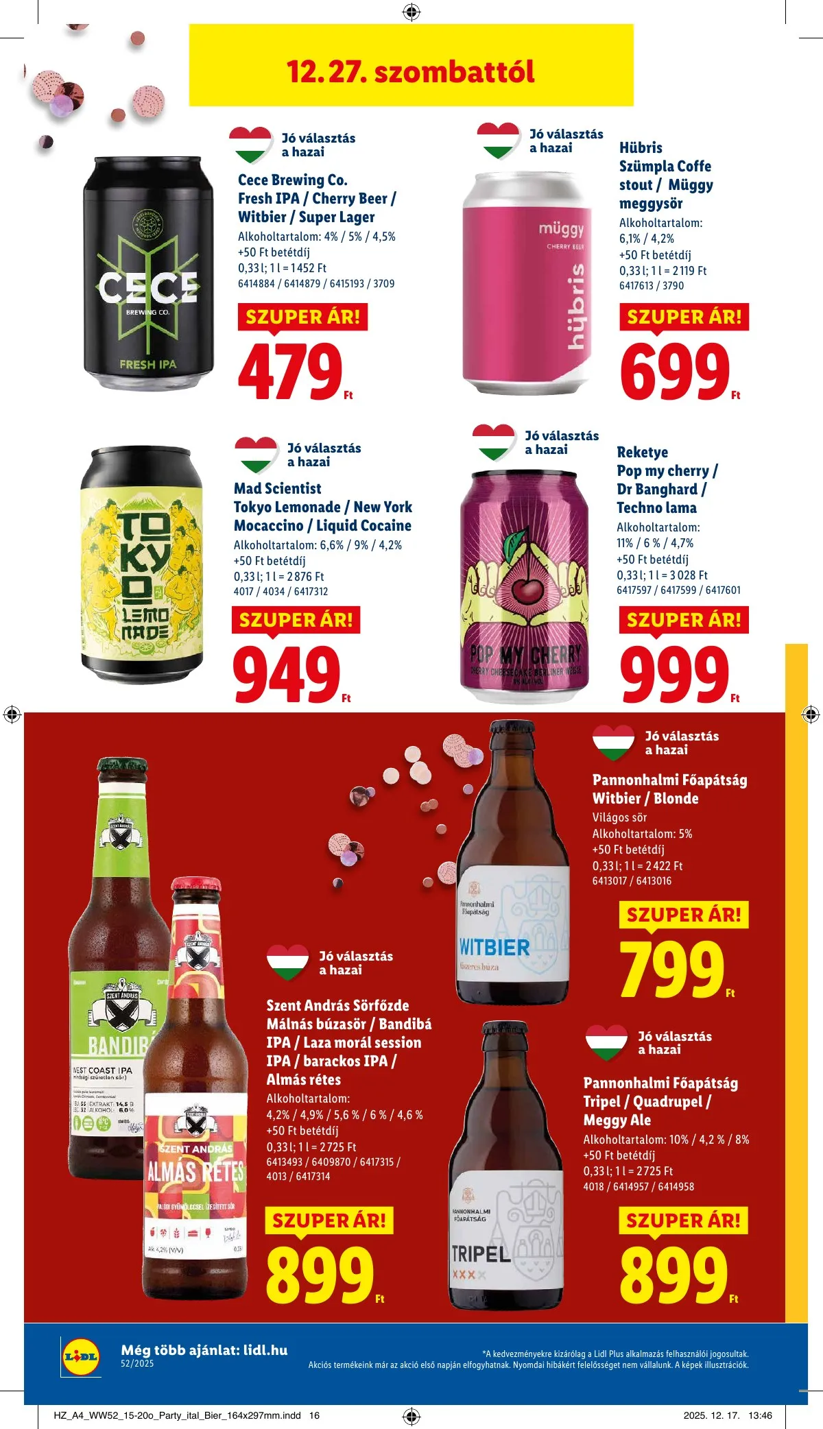 Lidl akciós újság 12.27–12.31 – 16. oldal