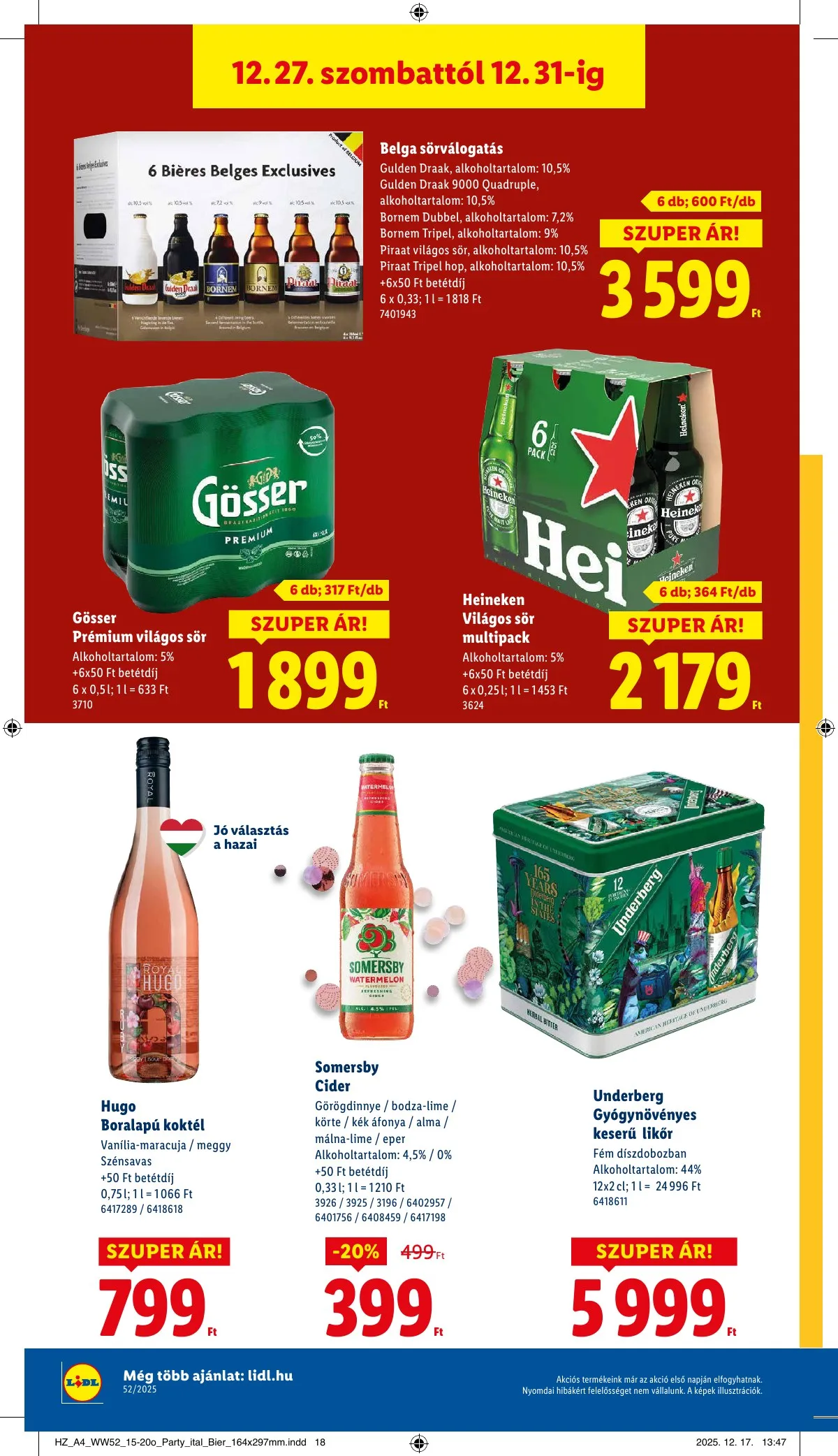 Lidl akciós újság 12.27–12.31 – 18. oldal
