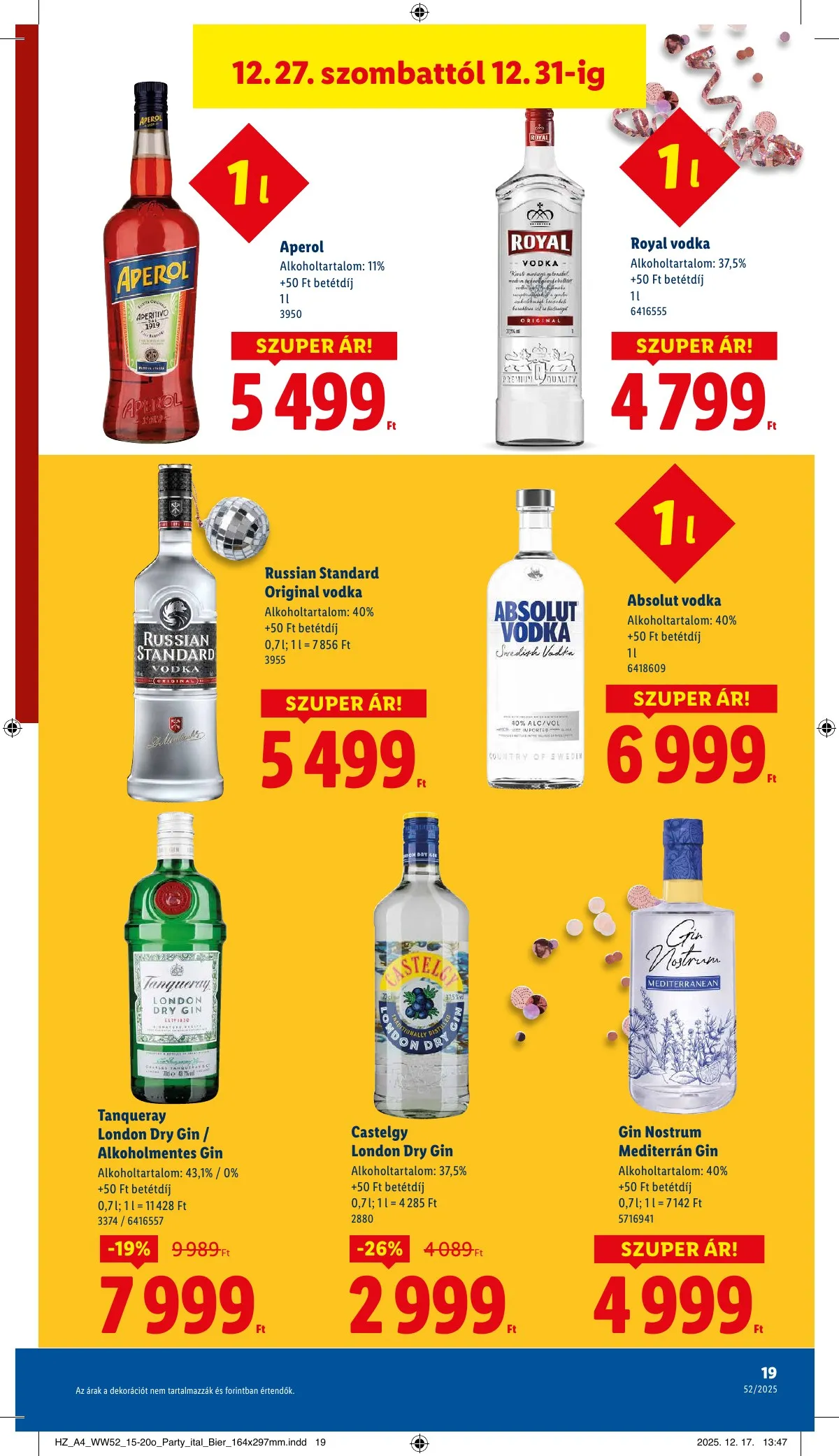 Lidl akciós újság 12.27–12.31 – 19. oldal